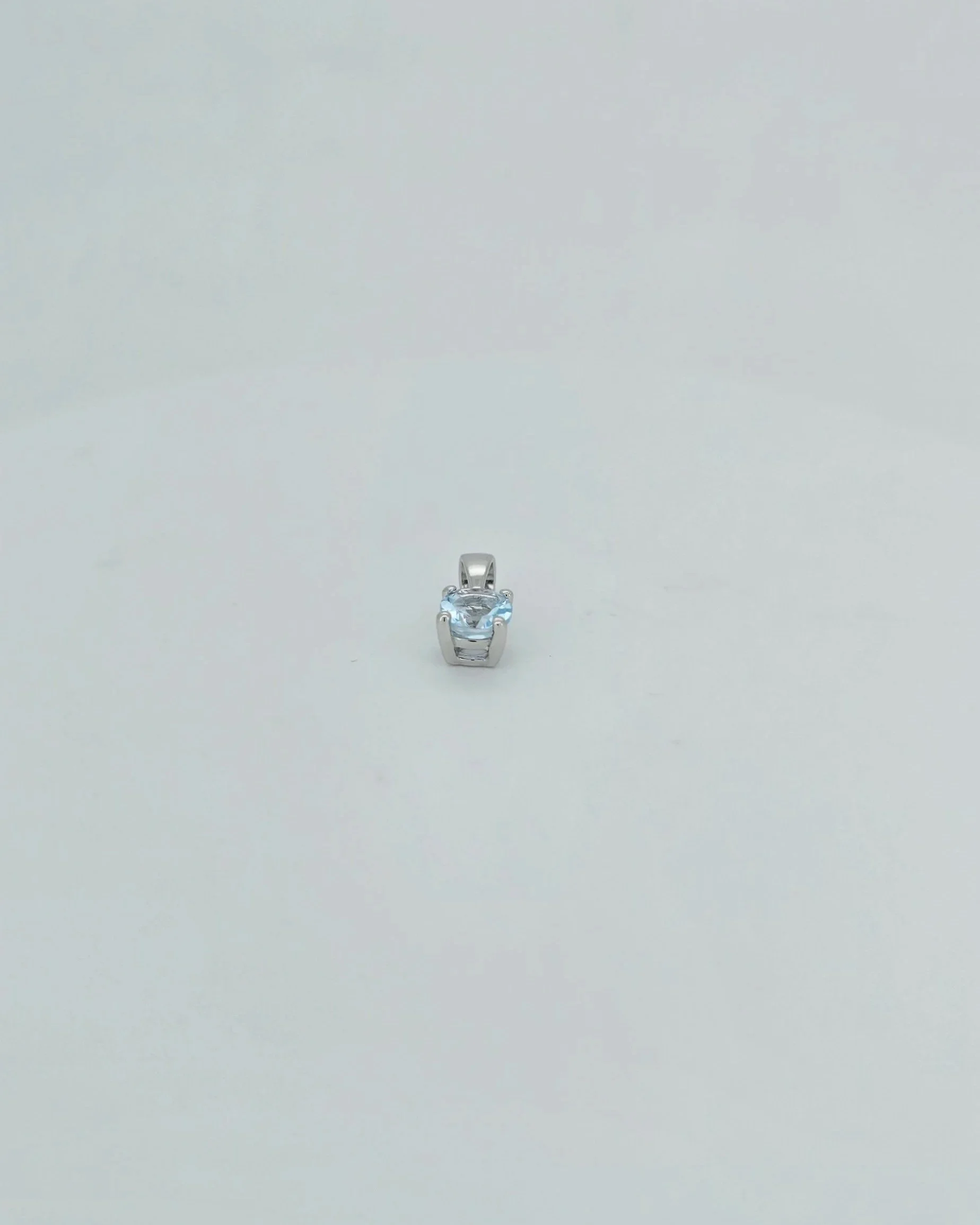 Sterling Silver Blue Topaz Pendant