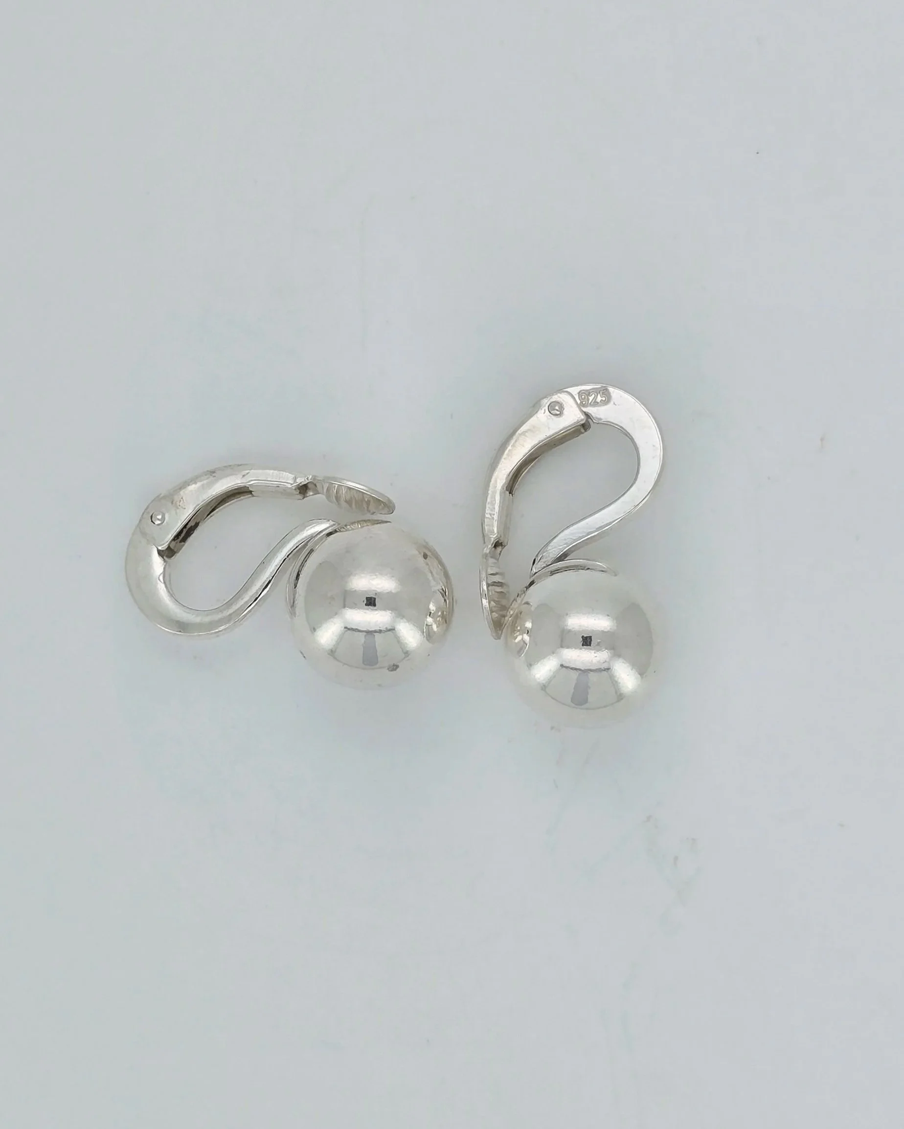 Sterling Silver 10mm Ball Clip-On Earrings