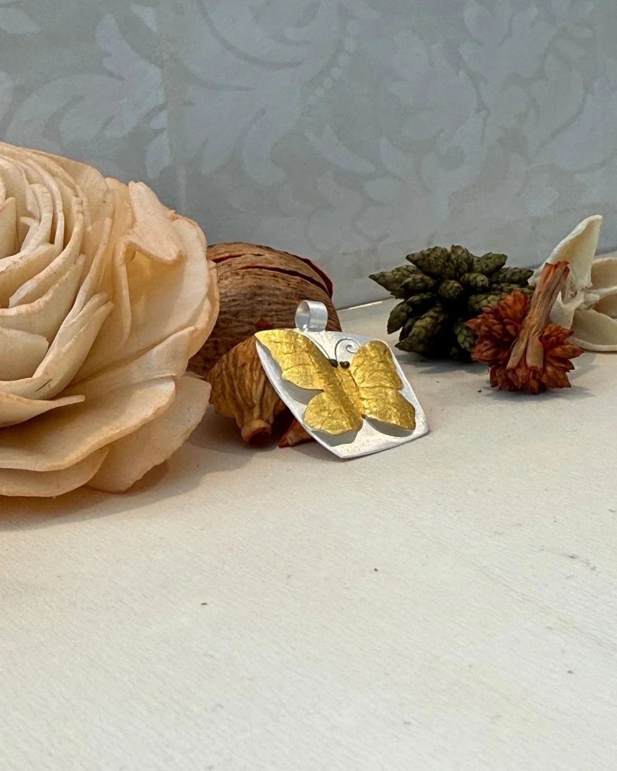 Sterling Silver Butterfly Pendant