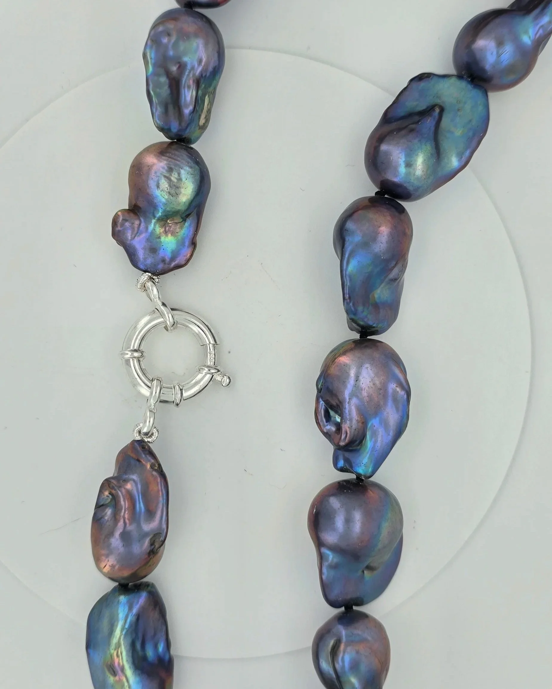 Black Baroque Pearl Necklace