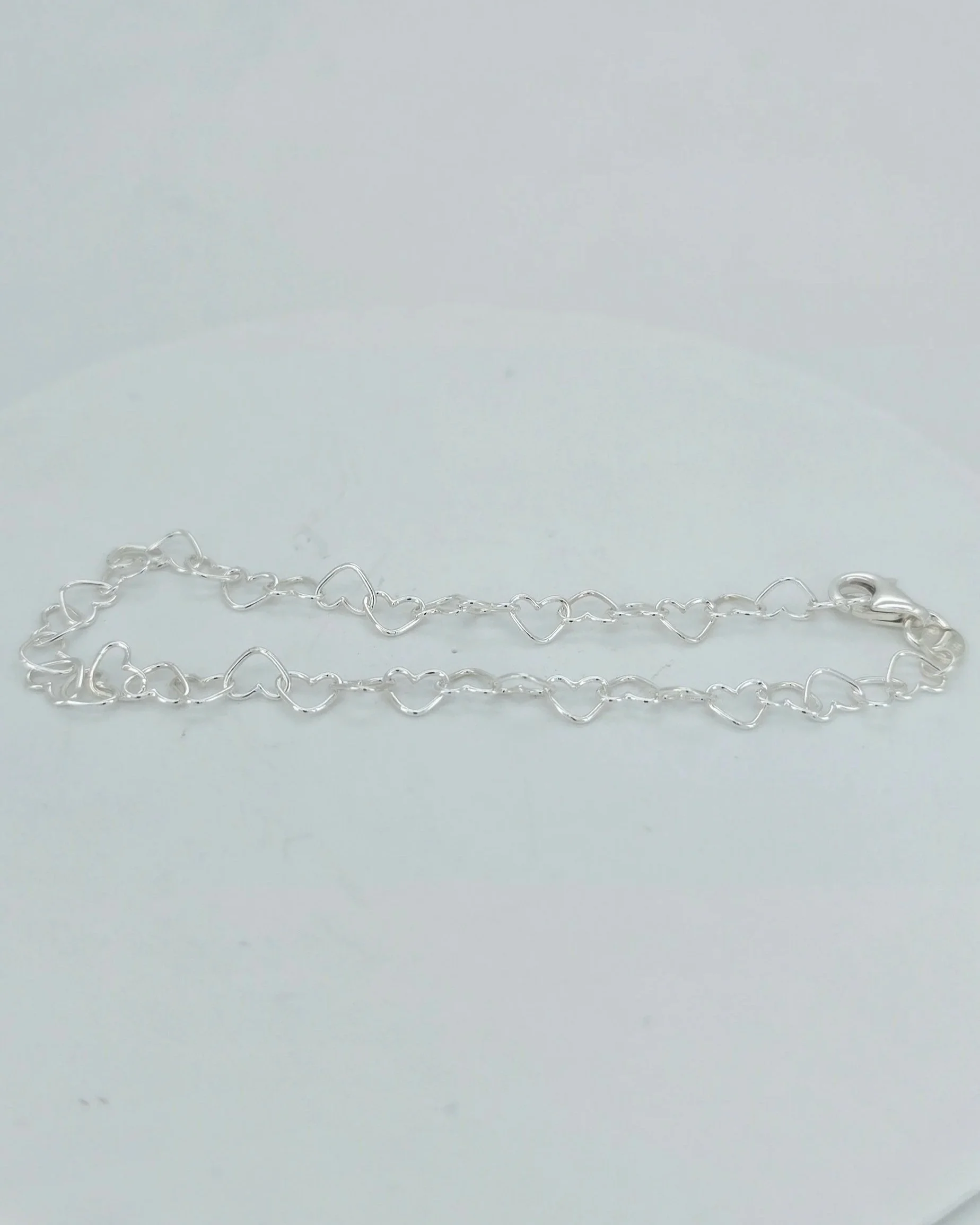 Sterling Silver Heart Bracelet
