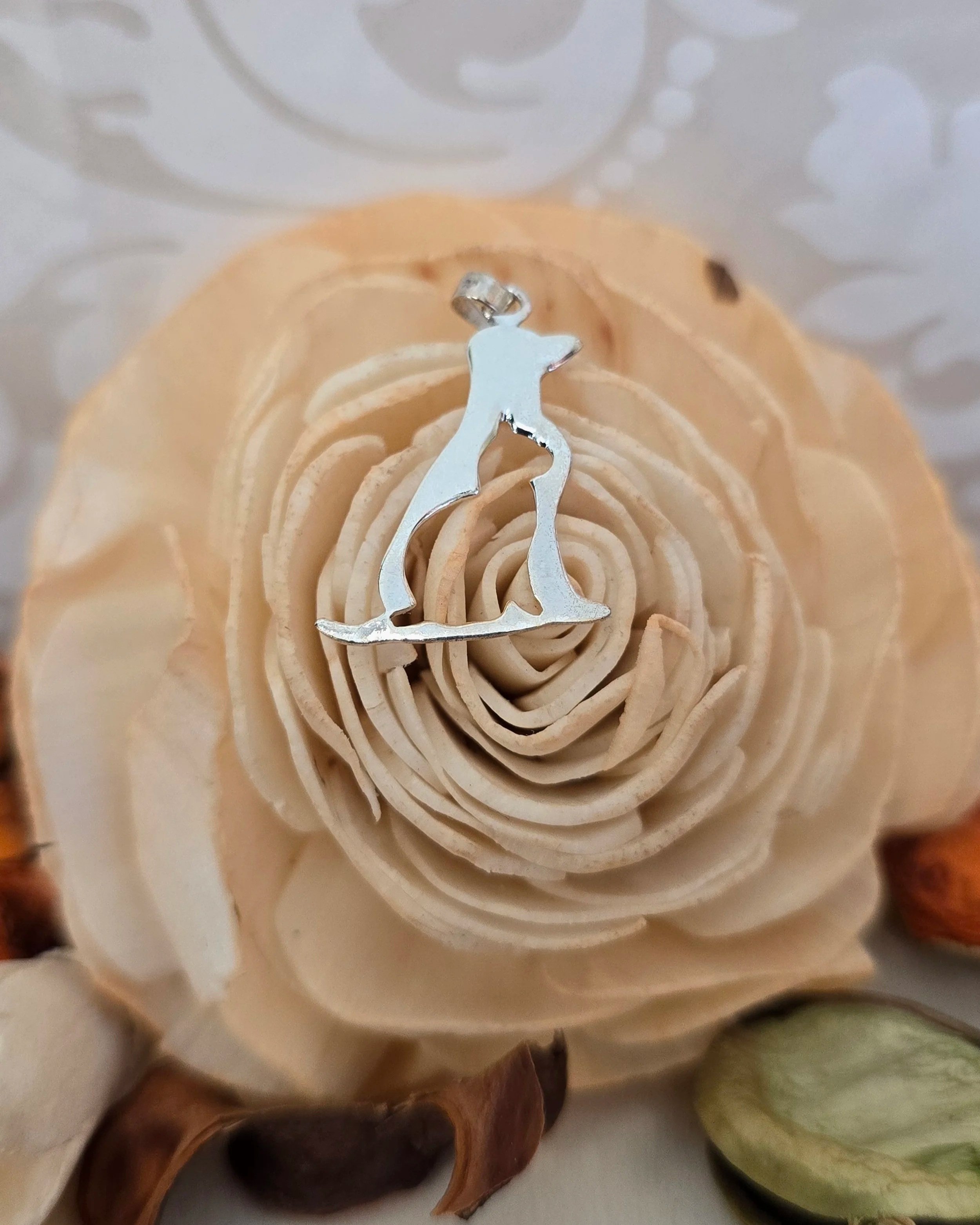 Sterling Silver Cat & Dog Harmony Pendant