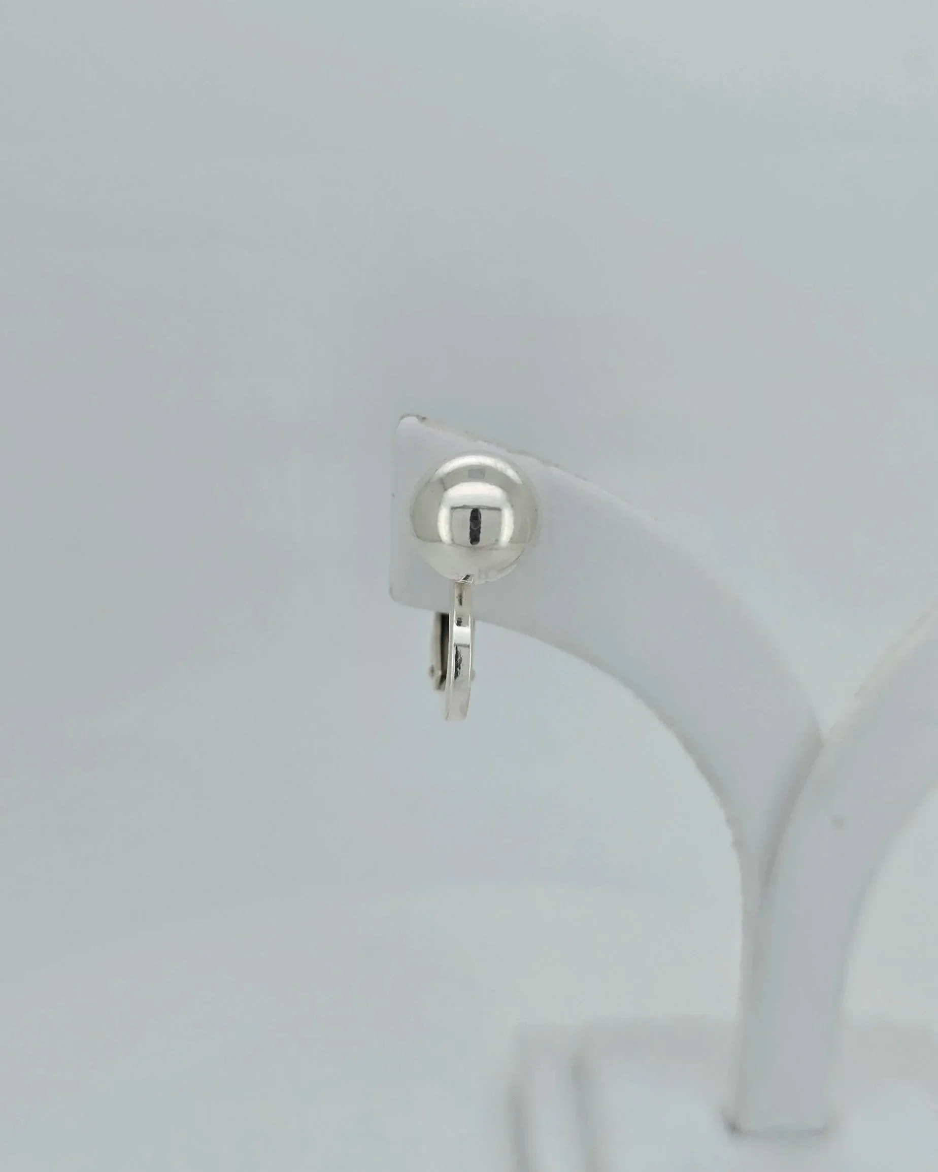 Sterling Silver 8mm Ball clip on earrings