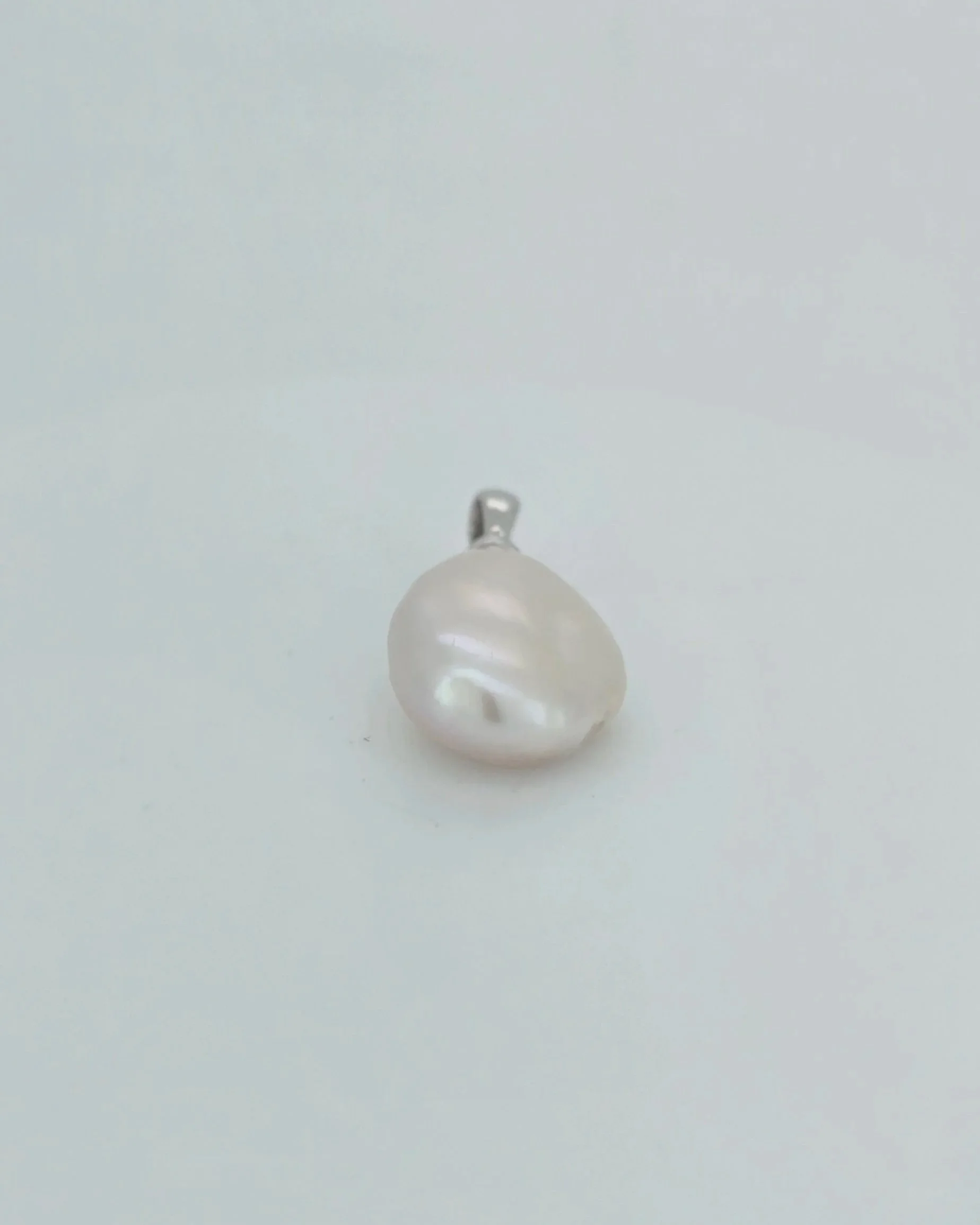 Sterling Silver Baroque Pearl Pendant