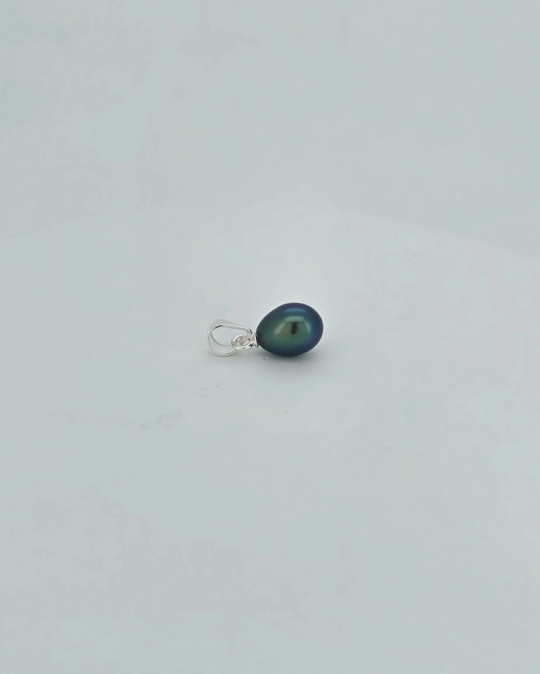 Sterling Silver Drop Pearl Pendant