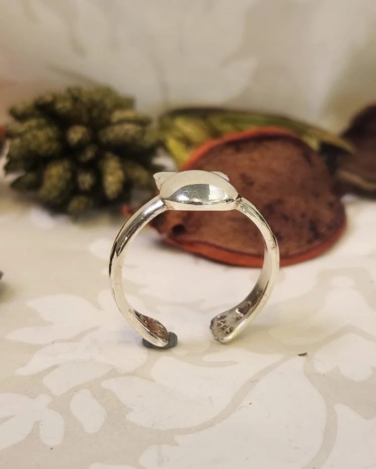 Silver Cat Ring