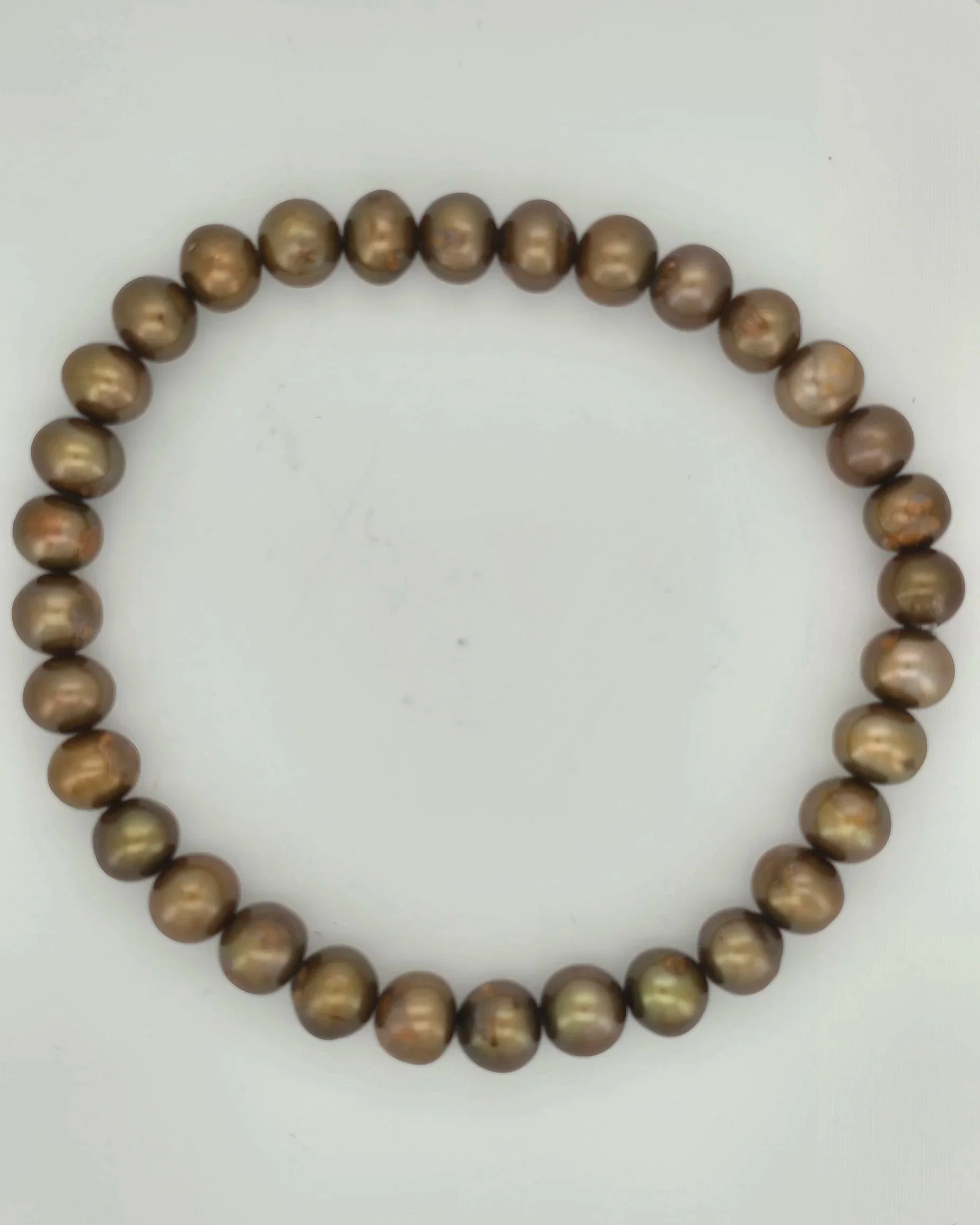 Bronze Pearl Bracelet
