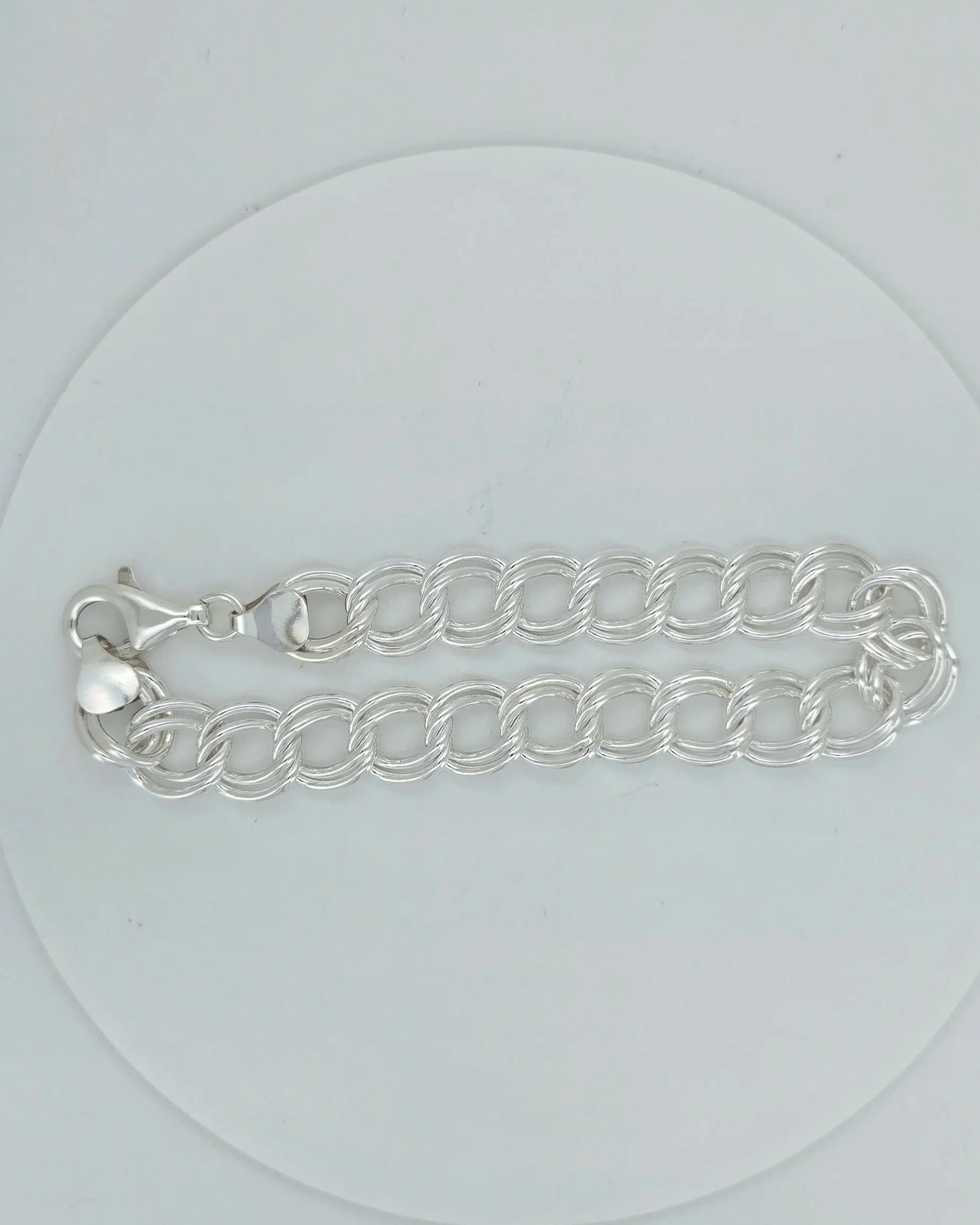 Sterling Silver Double Curb Bracelet