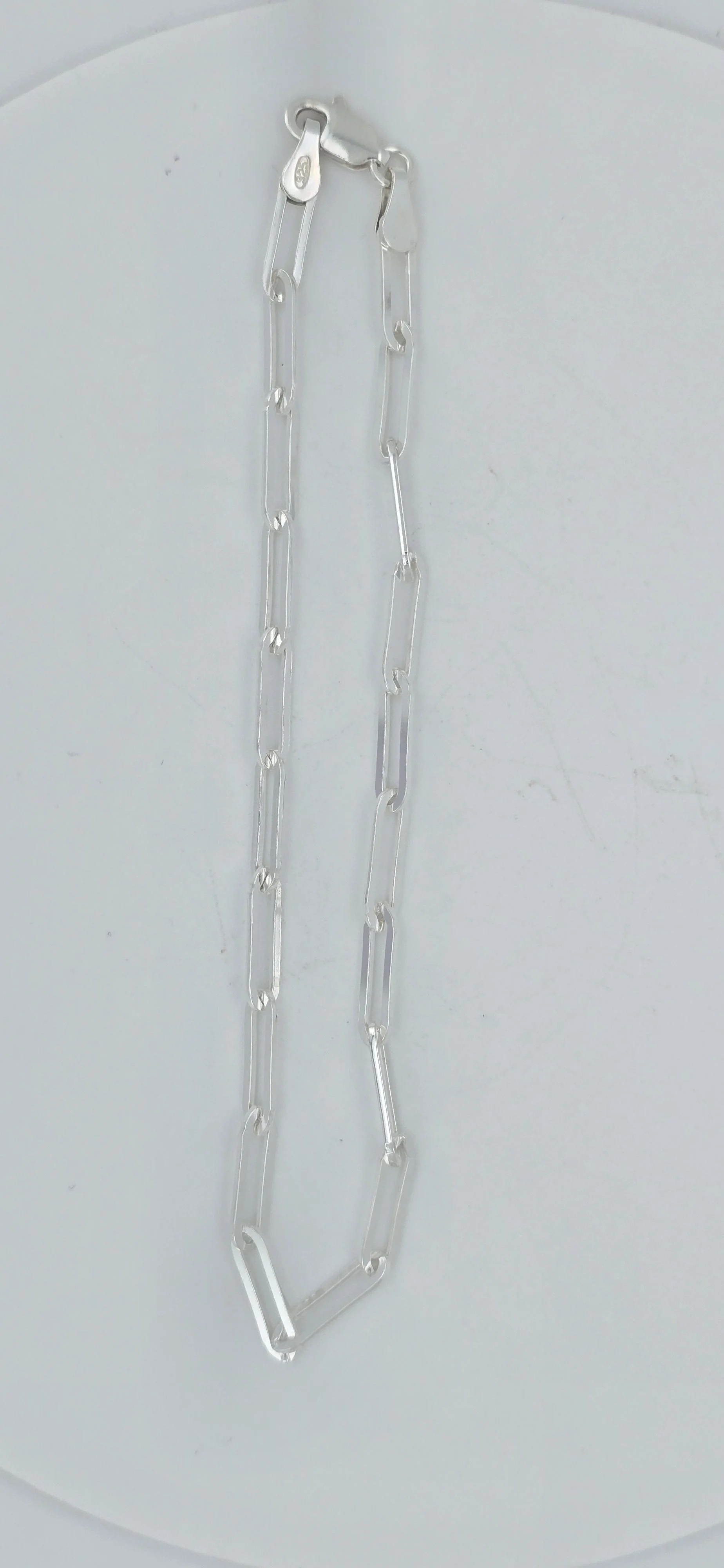 Sterling Silver Paperclip Bracelet