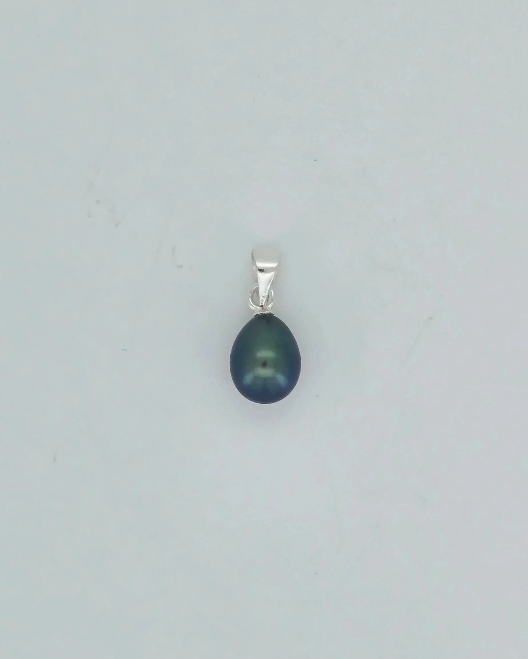 Sterling Silver Drop Pearl Pendant