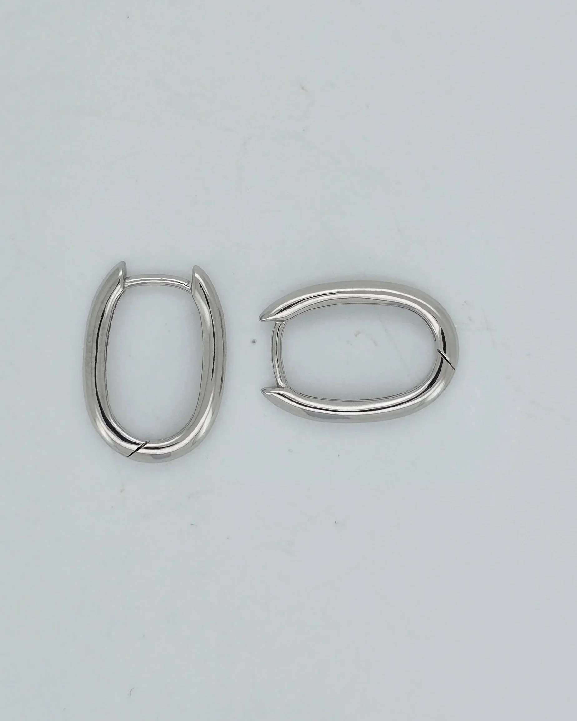 Sterling Silver U-Shape Huggie Earrings