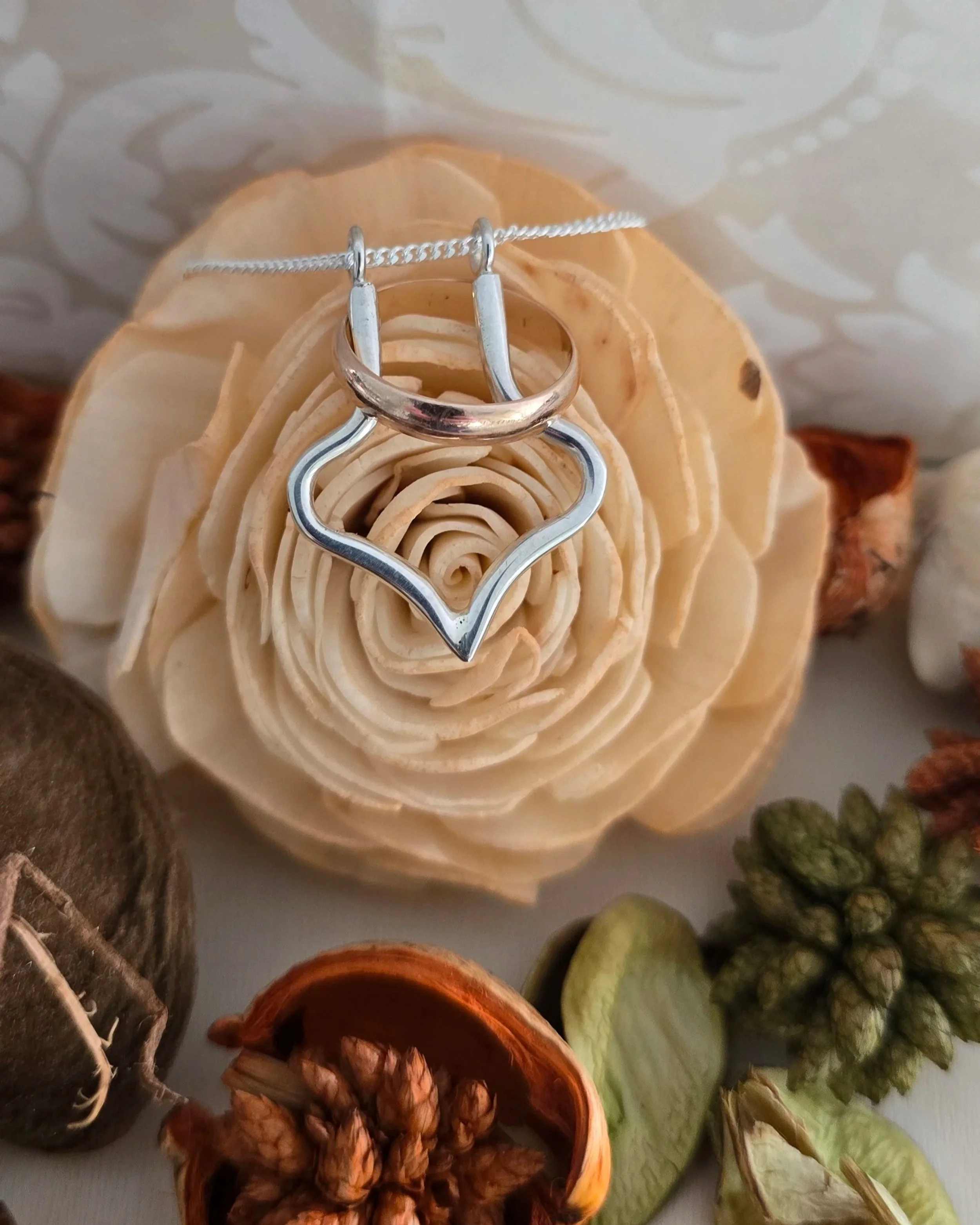Silver Ring Keeper Necklace