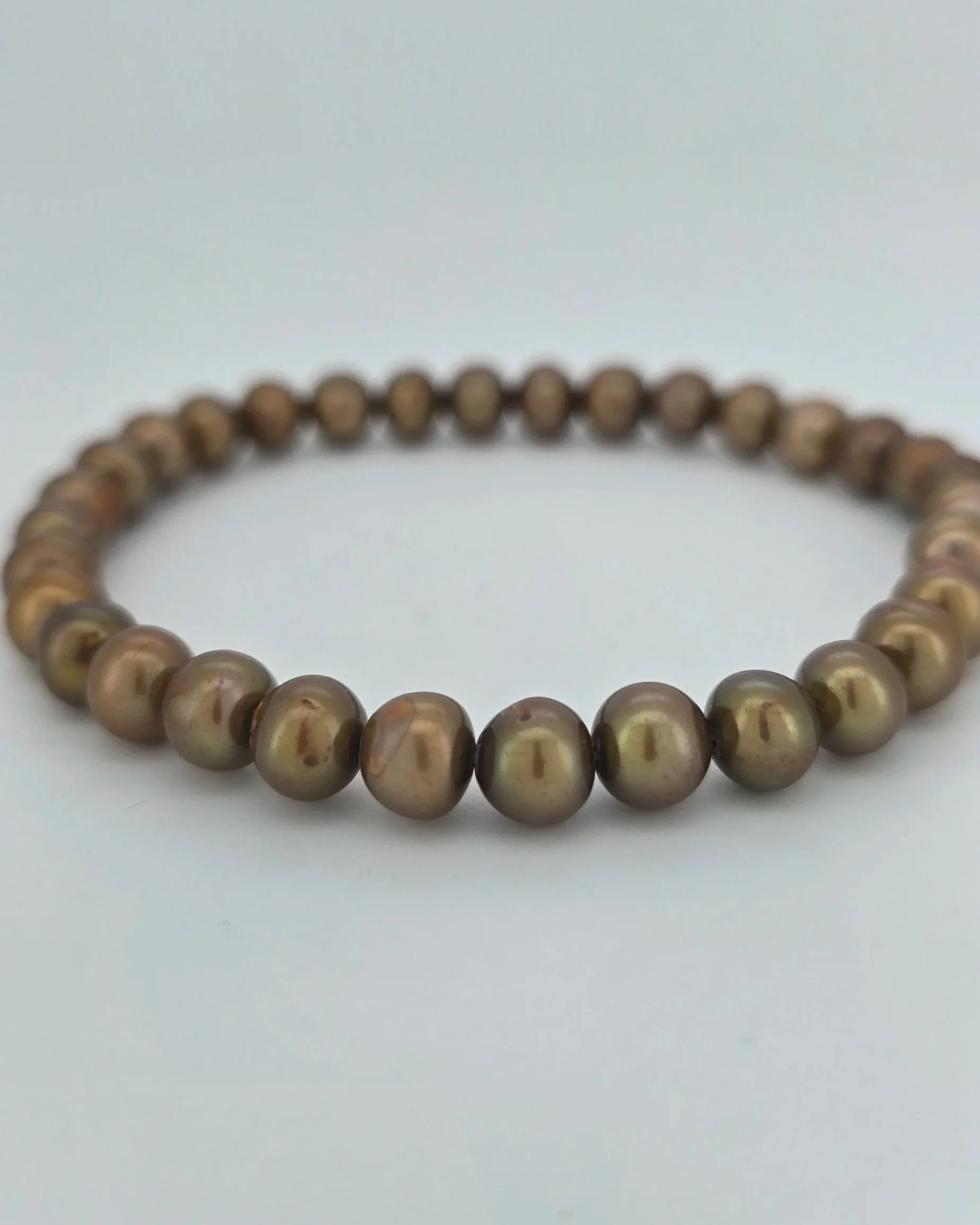 Bronze Pearl Bracelet