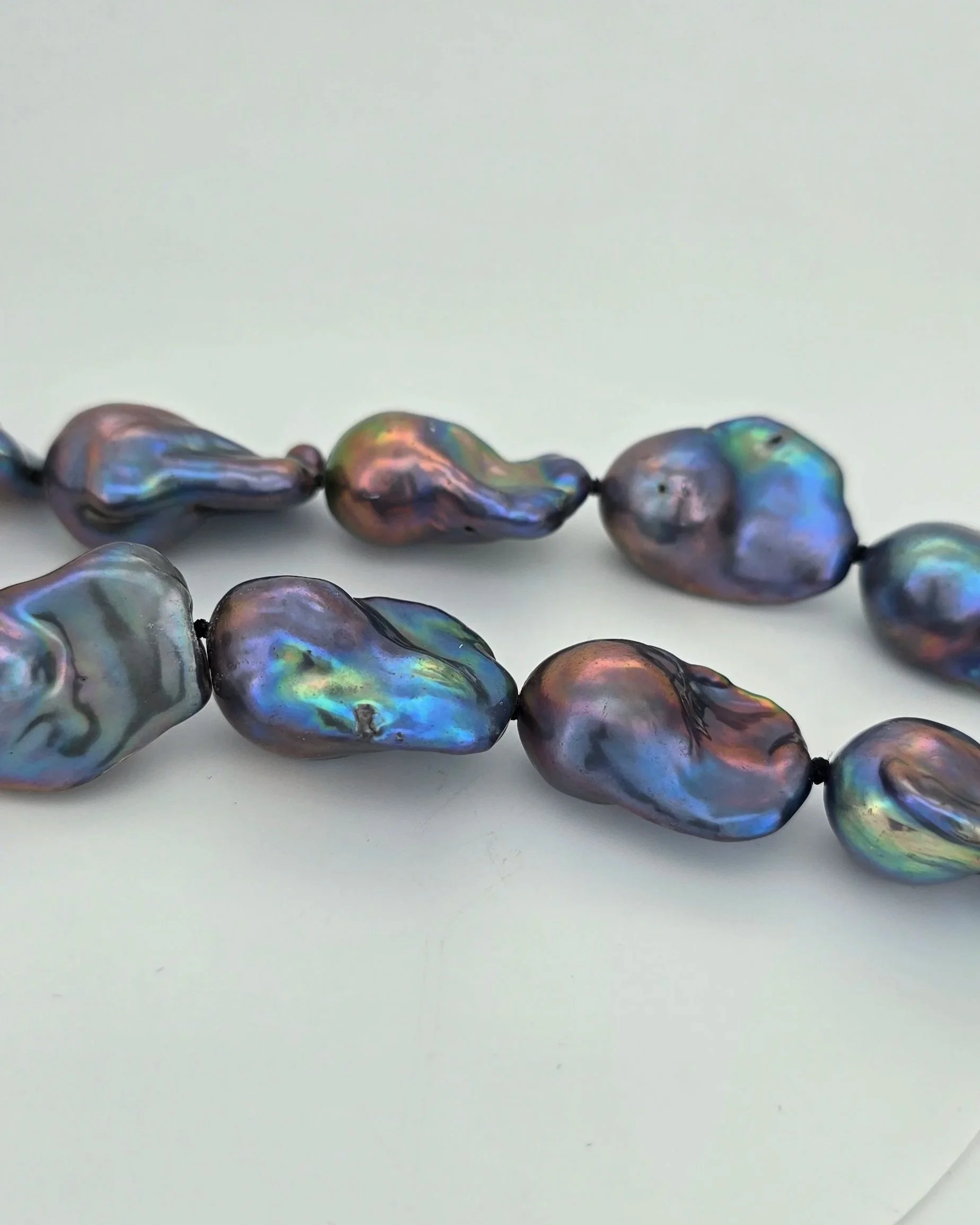 Black Baroque Pearl Necklace