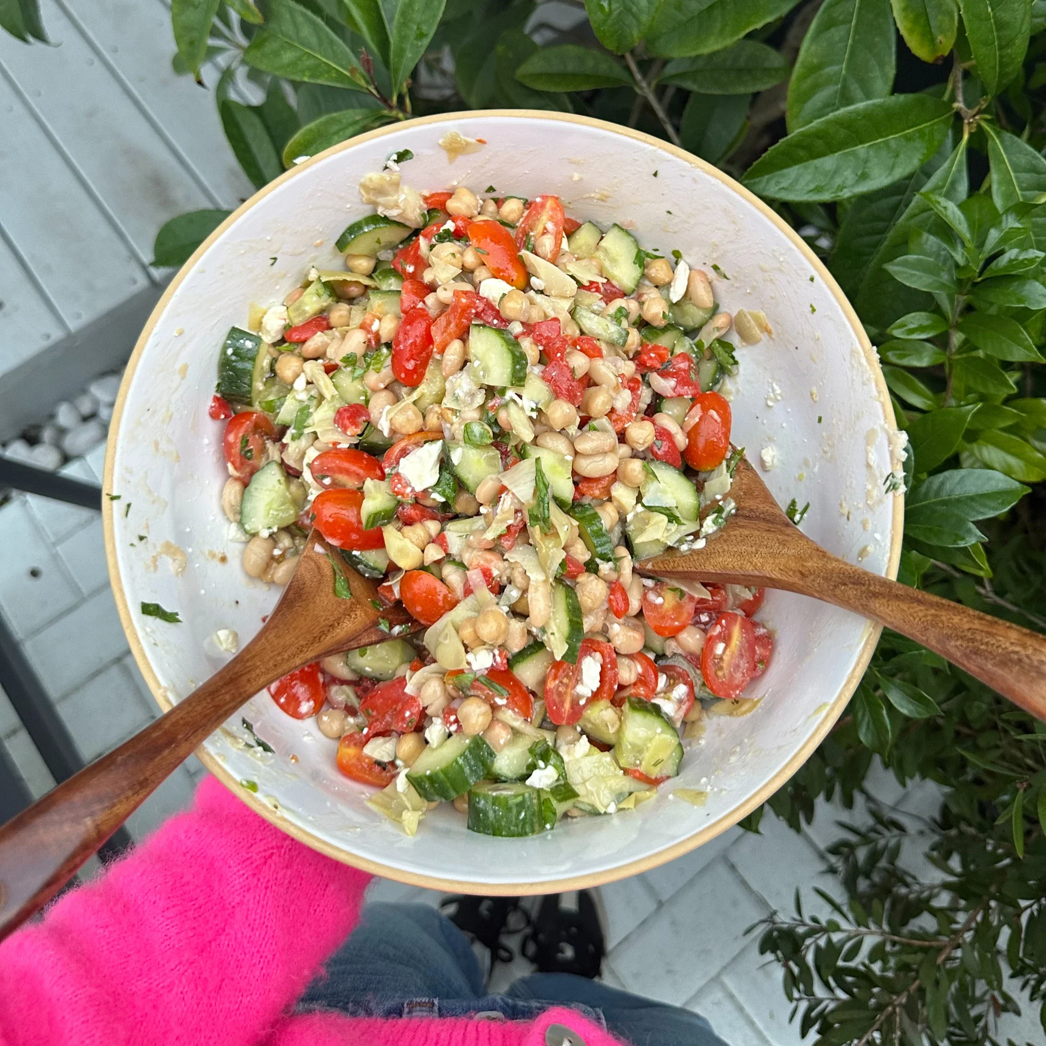 Fiber-Packed Mediterranean Bean Salad (Perfect for Meal Prep!)