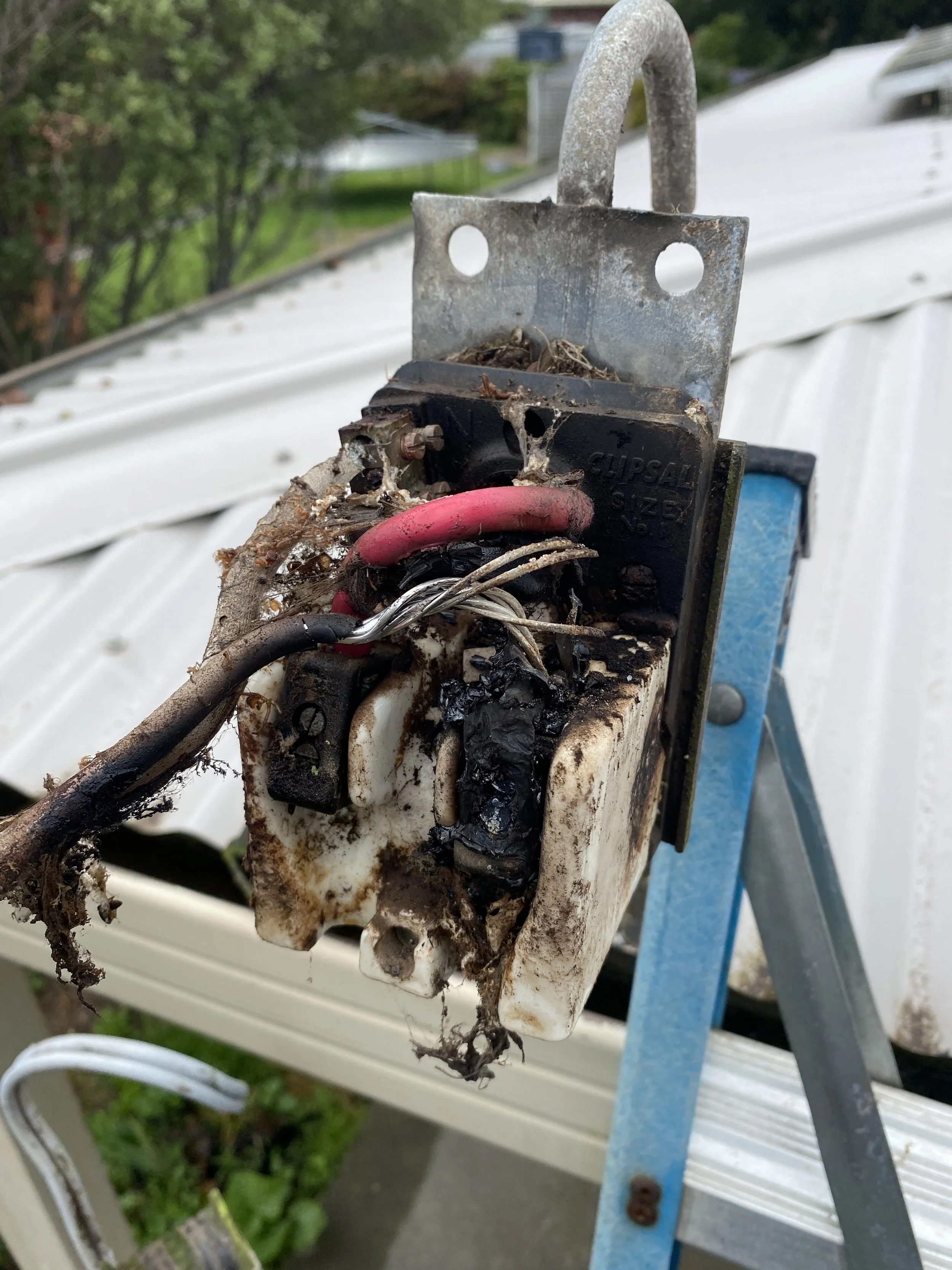 Mains Connection Box Replacement - Before