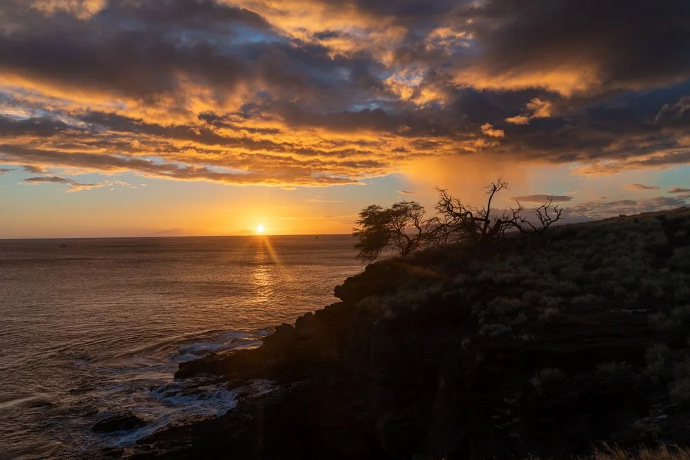 Golden sunset over ocean representing welcoming, accessible counseling for Oregon adults