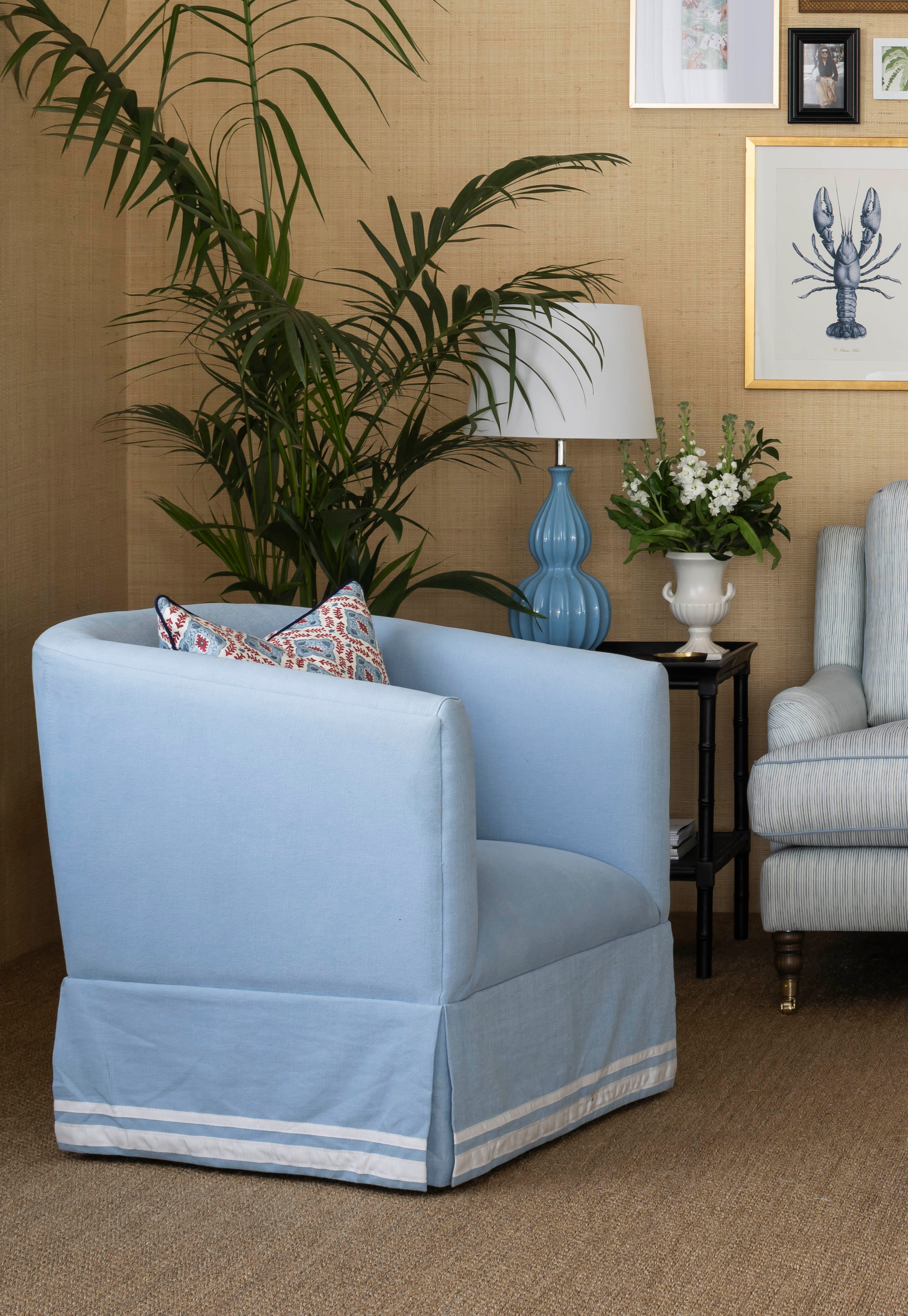 Diane Bergeron Bon Vivant_Babe Bench, Quinn Chair, Collette Sofa.png