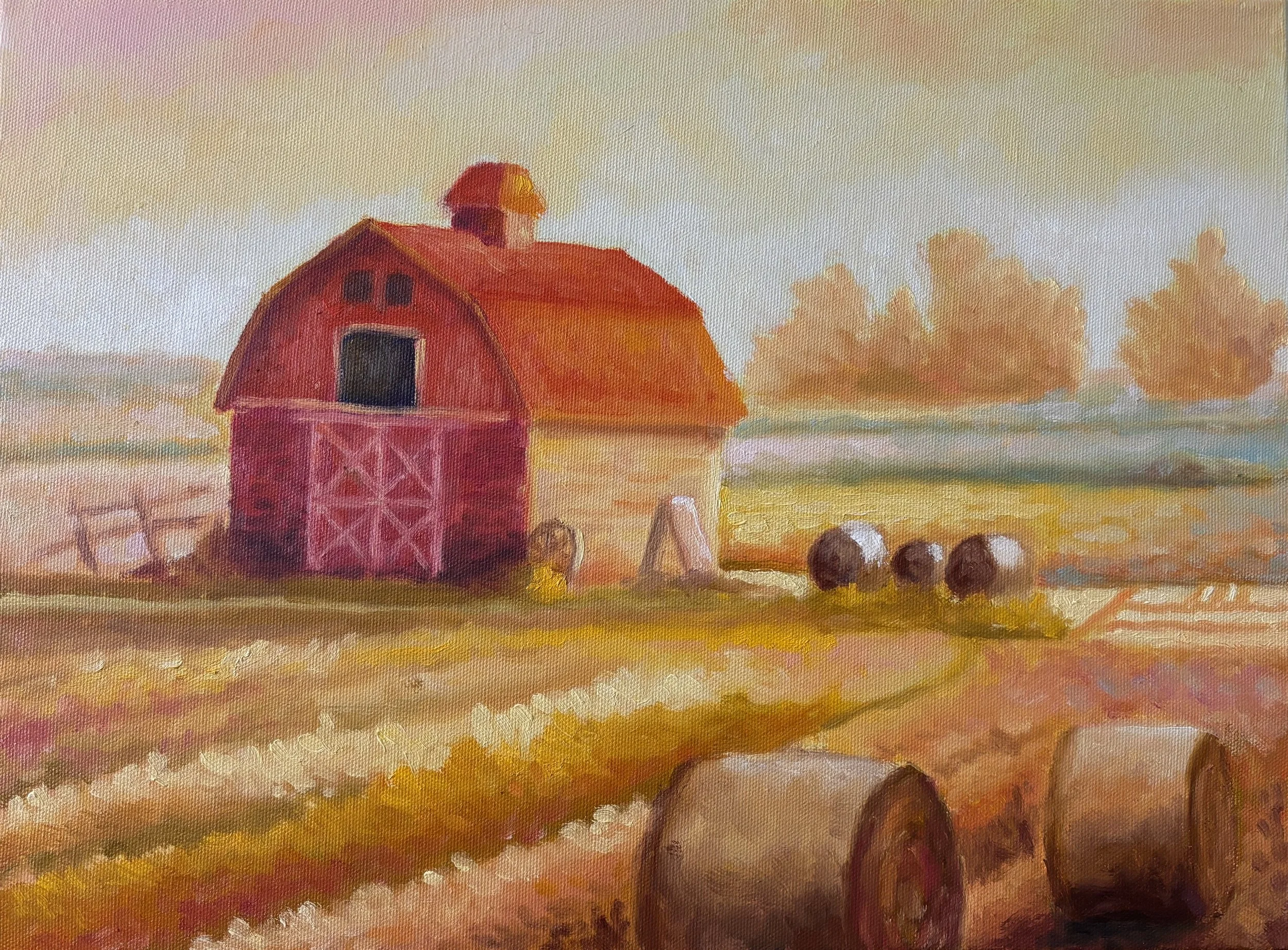 The Red Barn (11 x 14 inches)