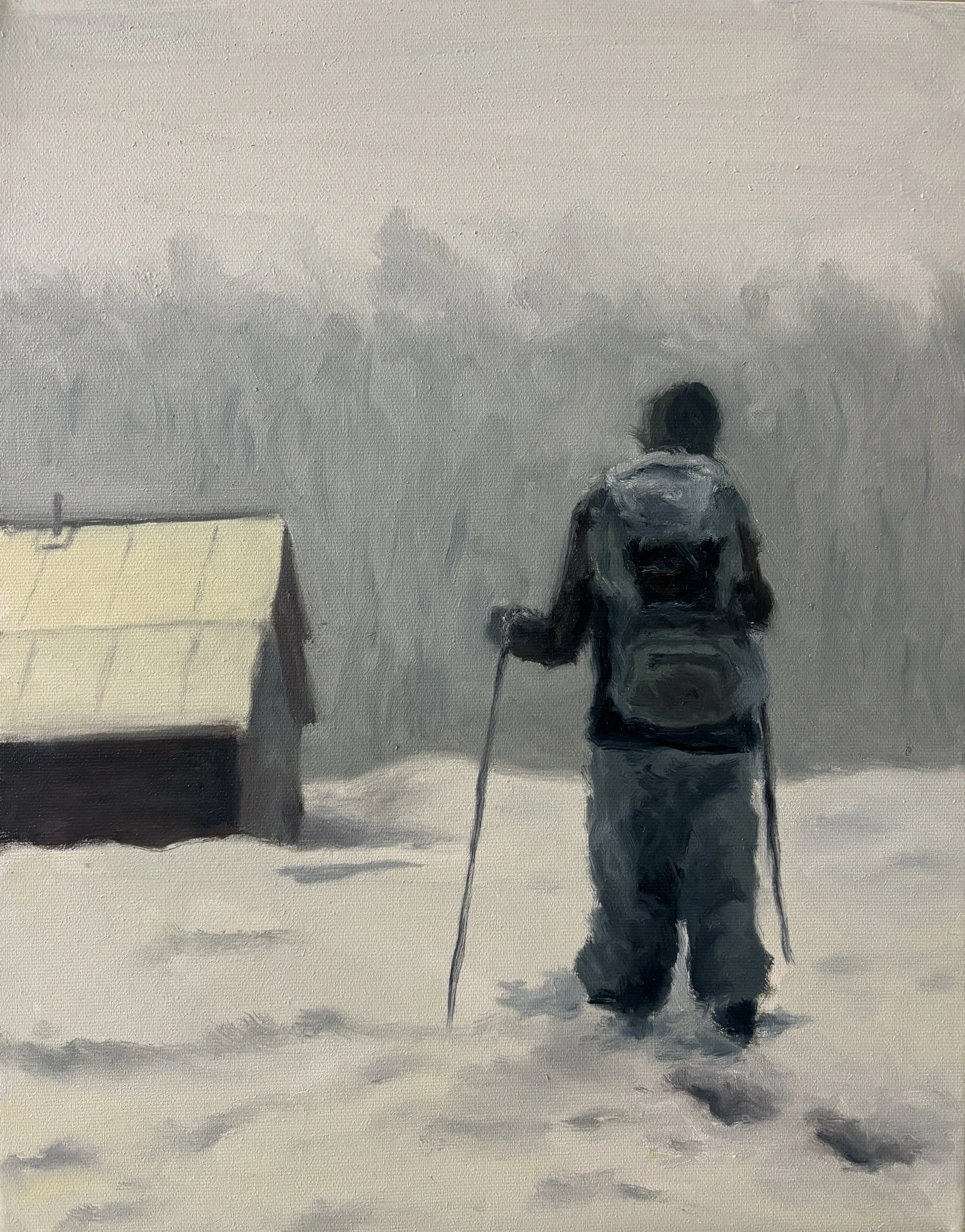 Crossing the White Silence (11 x 14 inches)