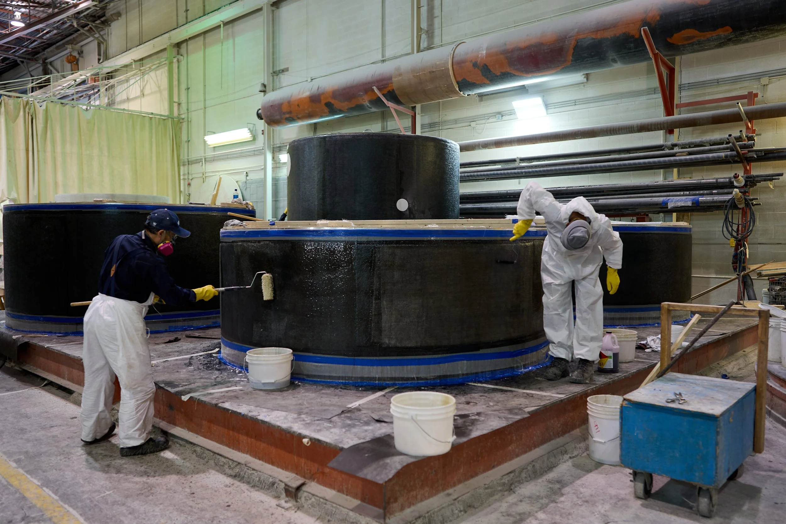 Industrial photography for RPS Composites manufacturing facility