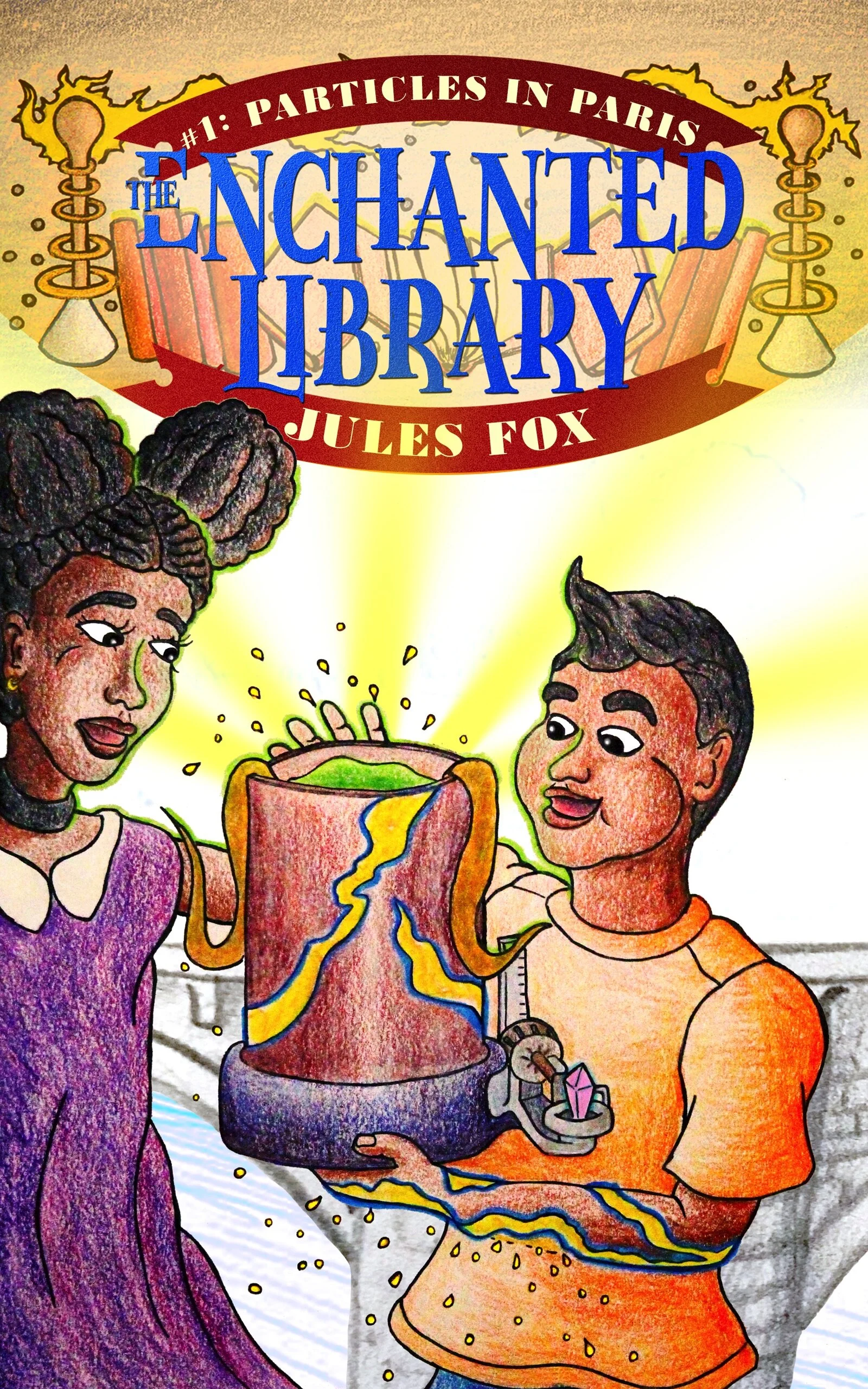 Particles In Paris: (The Enchanted Library #1) - Travel Back In Time To Meet Marie CurieTash and Javi stumble across an enchanted library in their new foster home. They find themselves back in time in Paris, where they meet Marie Curie, and learn ab…