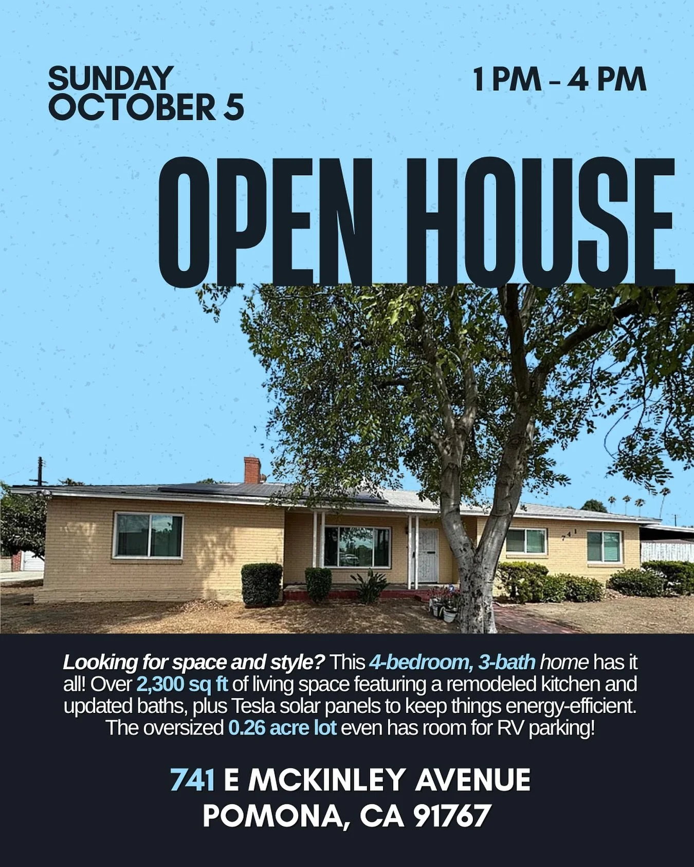 Welcome to 741 E McKinley Avenue! A beautifully updated 4 bed, 3 bath home with over 2,300 sq ft of living space on a huge lot (0.26 acres)!

Think:
🔥 Cozy fireplace nights in the living room
🍳 Weekend brunches in your breakfast nook
🚗 Detached 2-