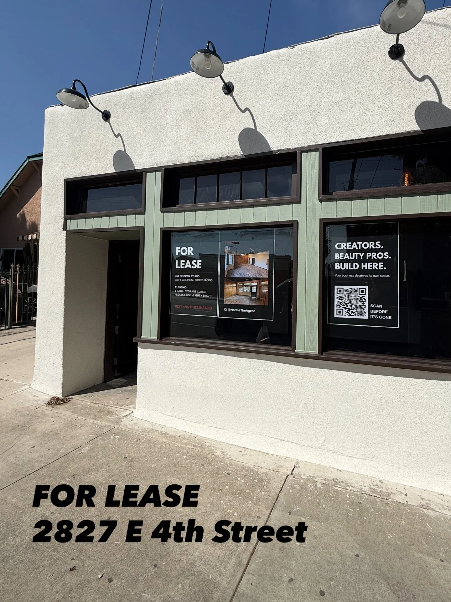 🚨 STOP SCROLLING. THIS IS YOUR SIGN. 🚨

If you&rsquo;ve been waiting to take your business to the next level&hellip; this is it.

📍 Boyle Heights &mdash; 2827 E 4th St
A clean, front-facing space with the kind of energy that actually attracts clie