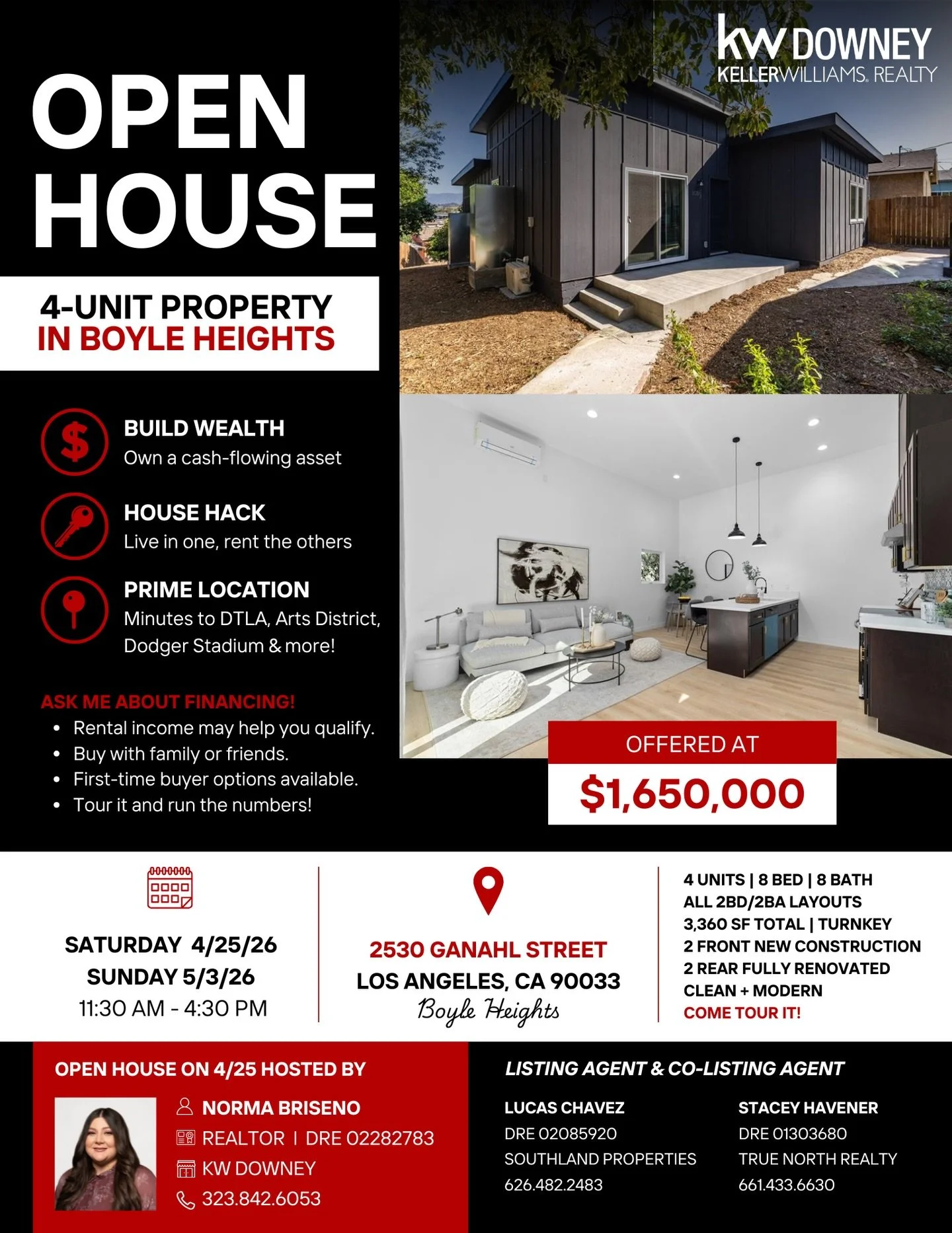 🏡 4 UNITS IN BOYLE HEIGHTS? OPPORTUNITY IS HERE ✨

If you&rsquo;ve been waiting for something that actually makes sense&hellip; this might be it.

Live in 1. Rent the other 3.
Or buy with family/friends &amp; build together 💰

Solid multi-unit, str