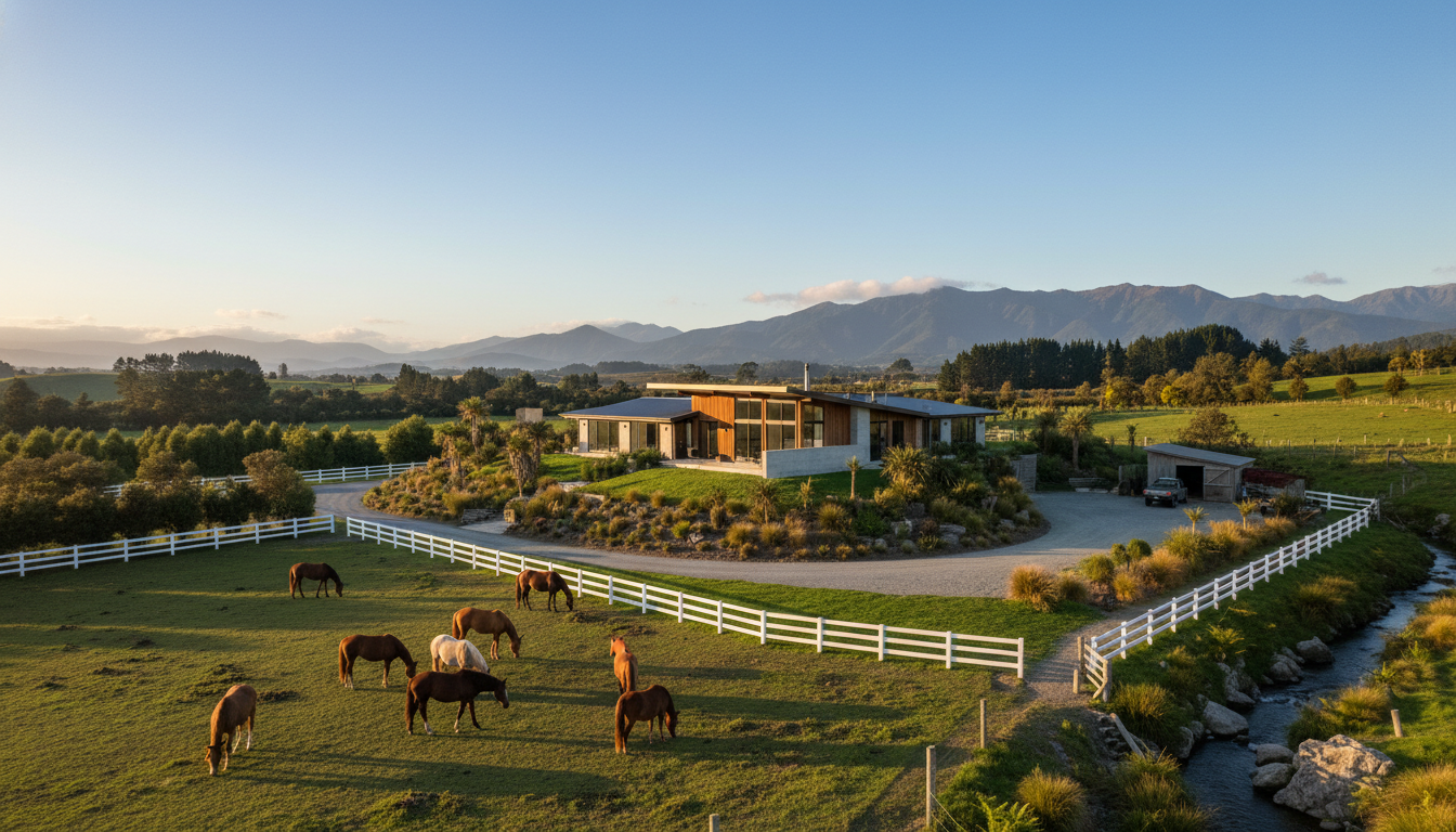 Lifestyle property with horses
