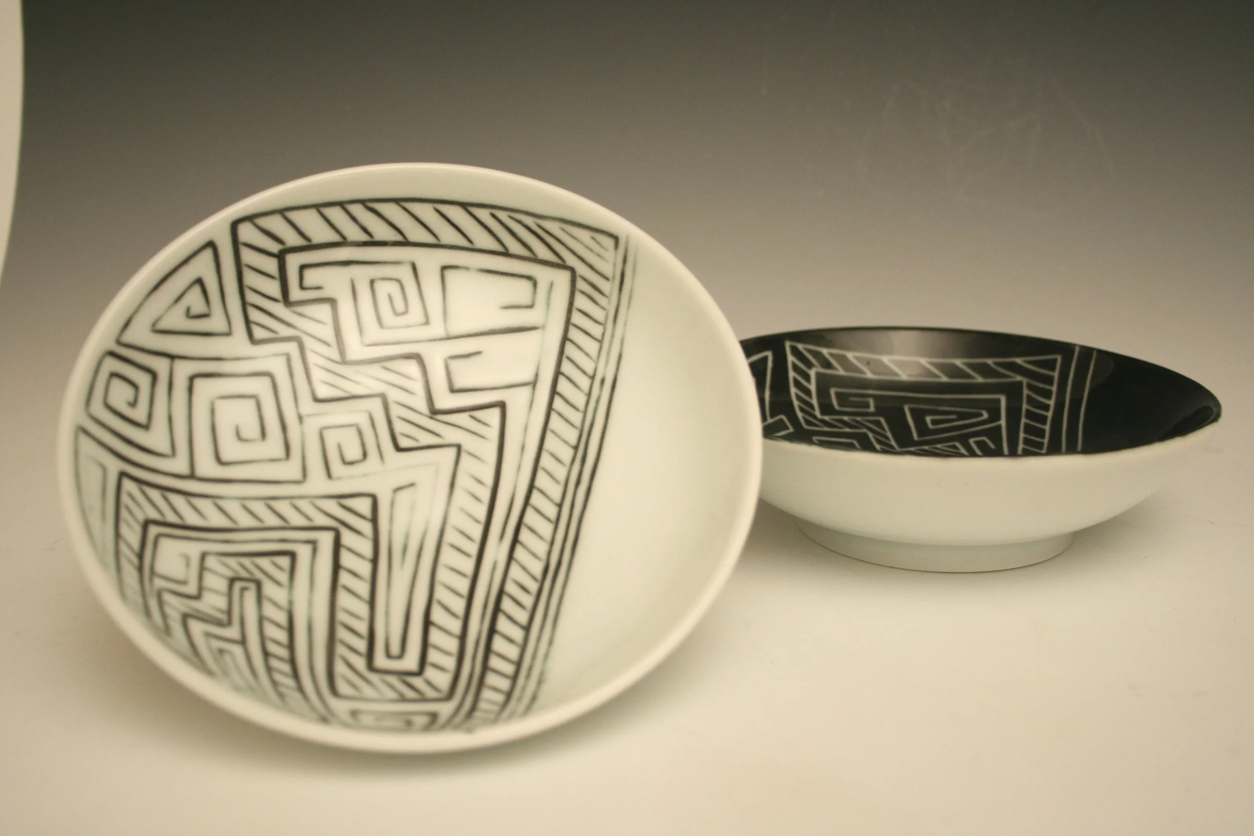 Plates, porcelain, 2008, Graduation Exhibition, MA-Art Ed