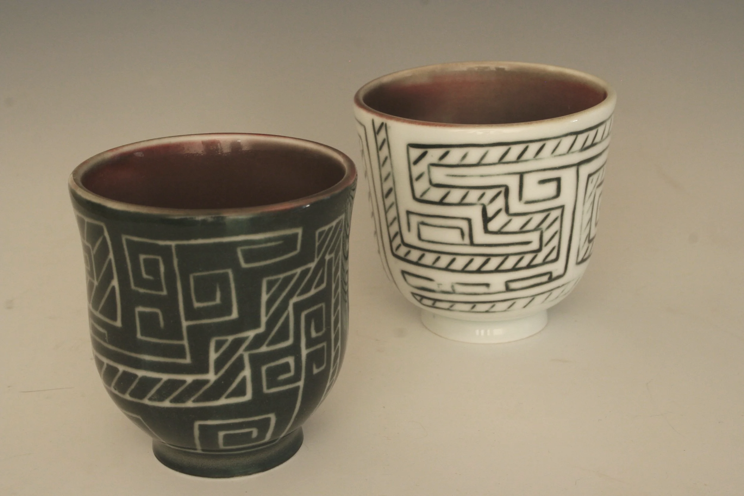 Cups, porcelain, 2008, Graduation Exhibition, MA-Art Ed