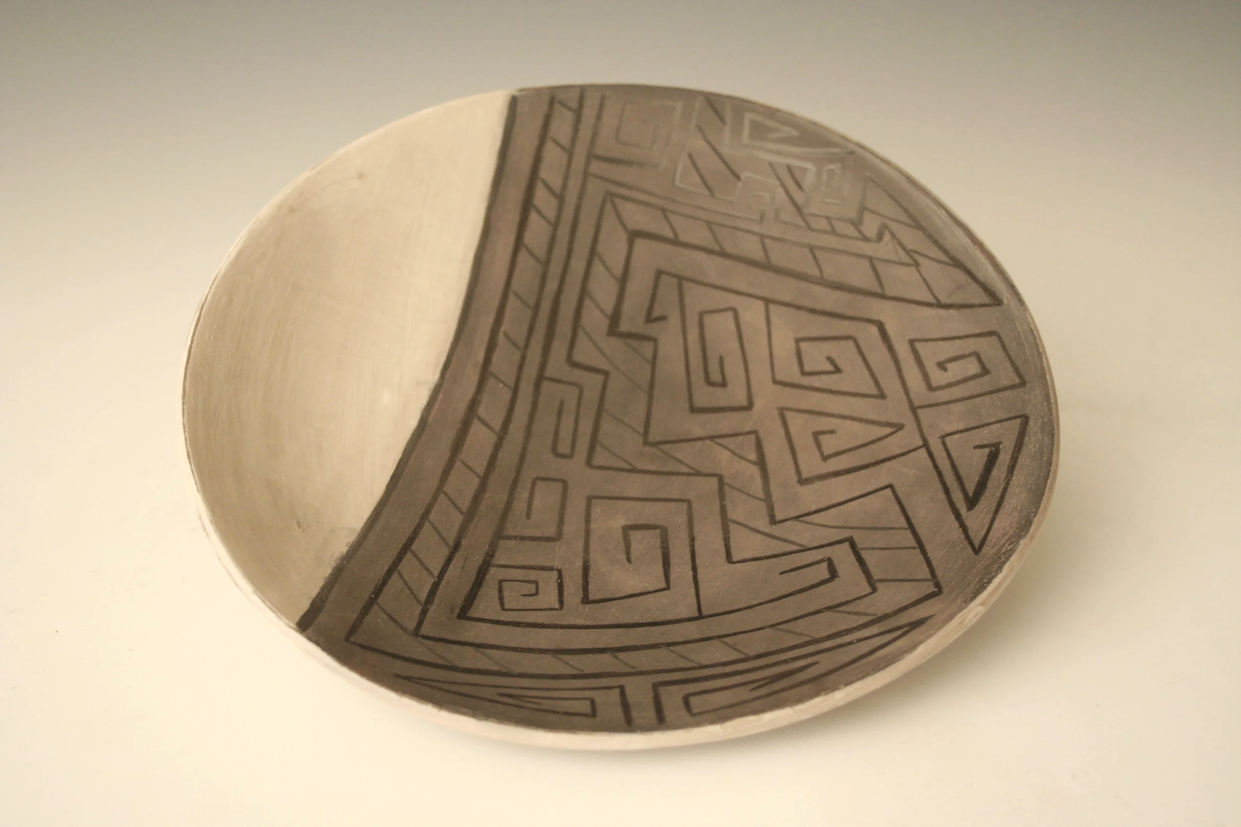 Plate, 2008, Native clay, Graduating exhibition -MA -Art Ed