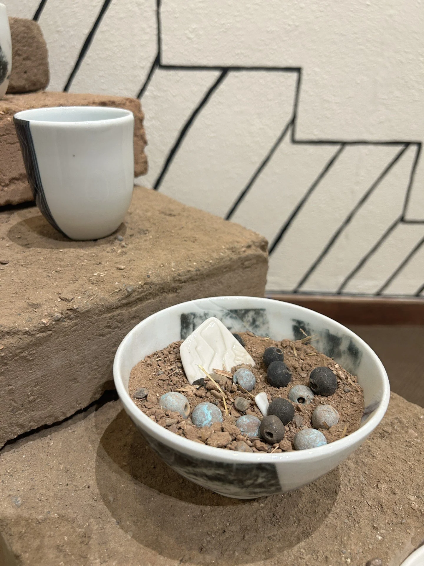 Nora's beads with my work.jpg