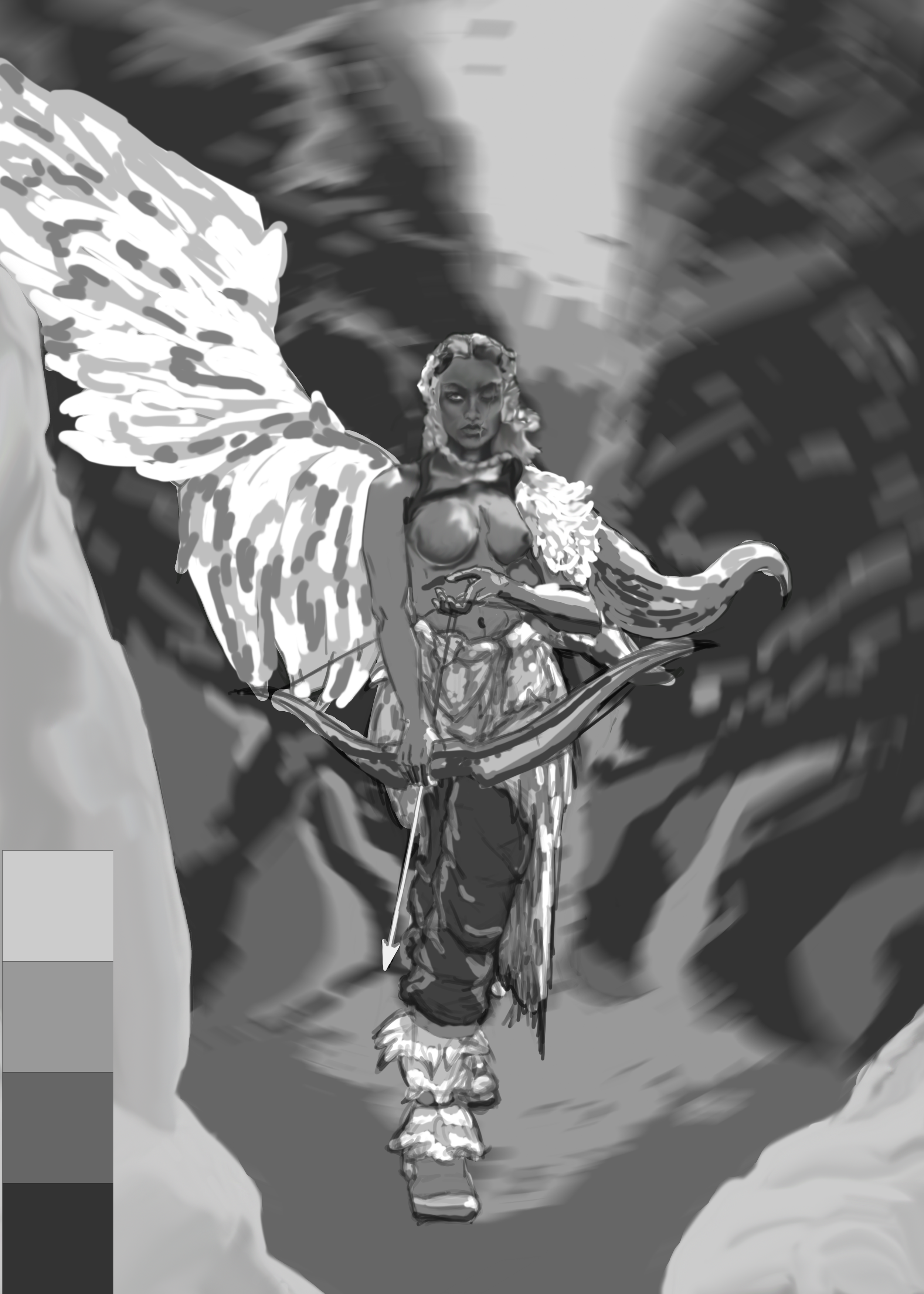 Rpg Angel Angel At War Illustration Series — Art.In.Verdant.Dreams