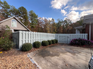 Residential wood privacy fence installation in Rome GA