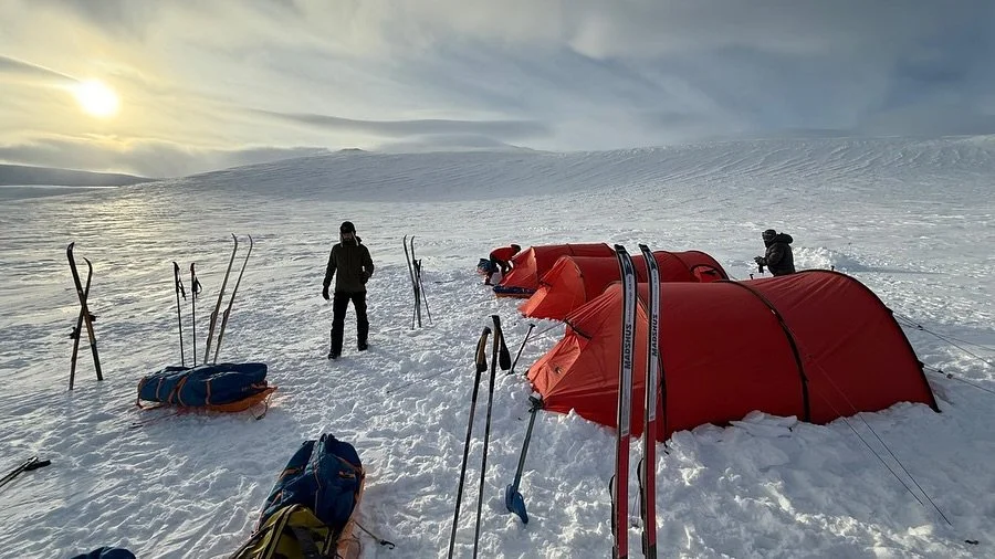 Svalbard East to West Crossing 2025.

The wind, the cold, the sun, the warmth, powdered milk, new equipment, isolation, polar bear watch, reindeer, Swedish army vehicles, 24 hr sunlight, sub-par attempts at Norwegian, honey roasted cashews, false sum