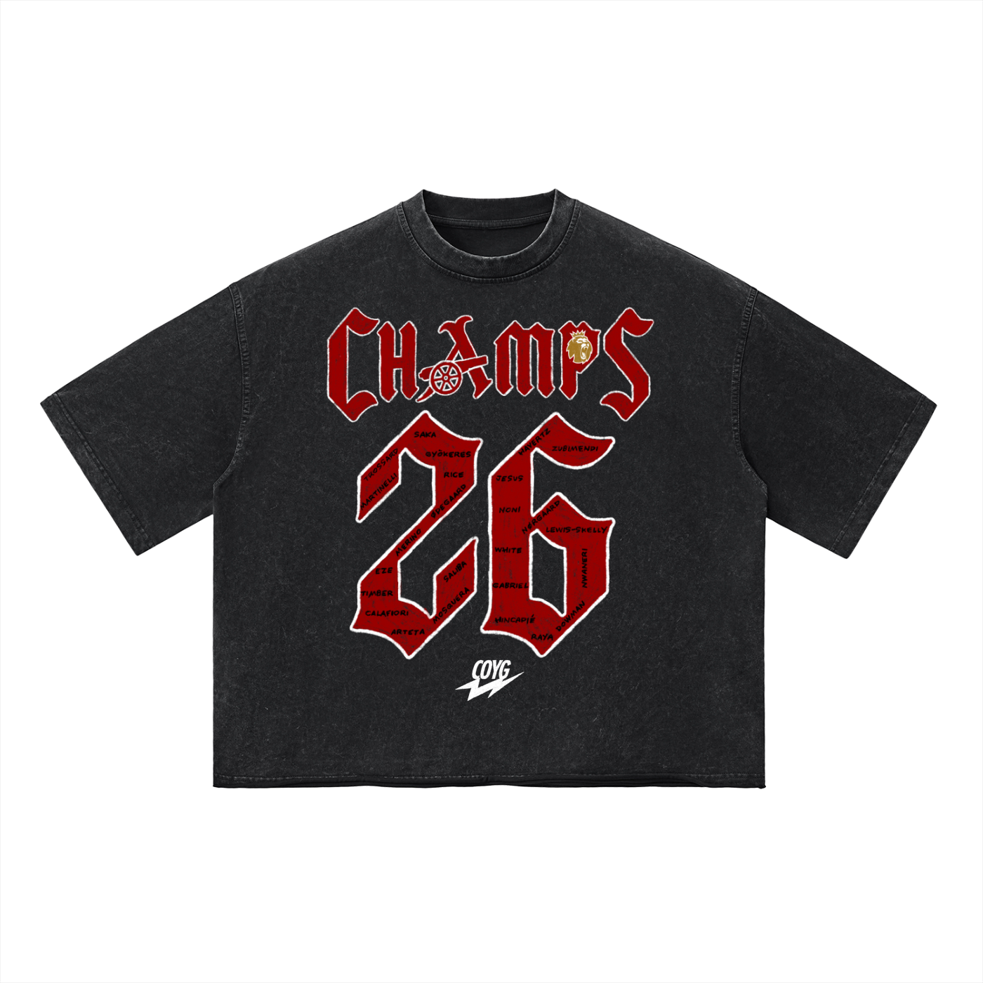 CHAMPS 26 VINTAGE WASH BOXY TEE