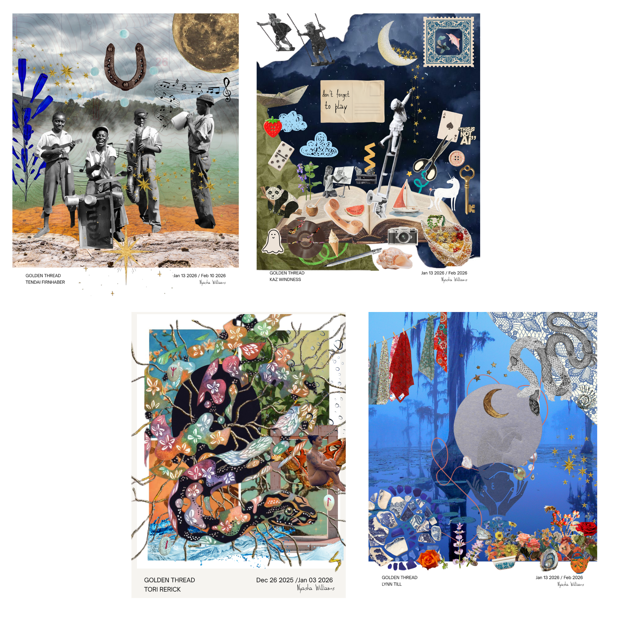 Golden Thread Collages Nyasha Williams