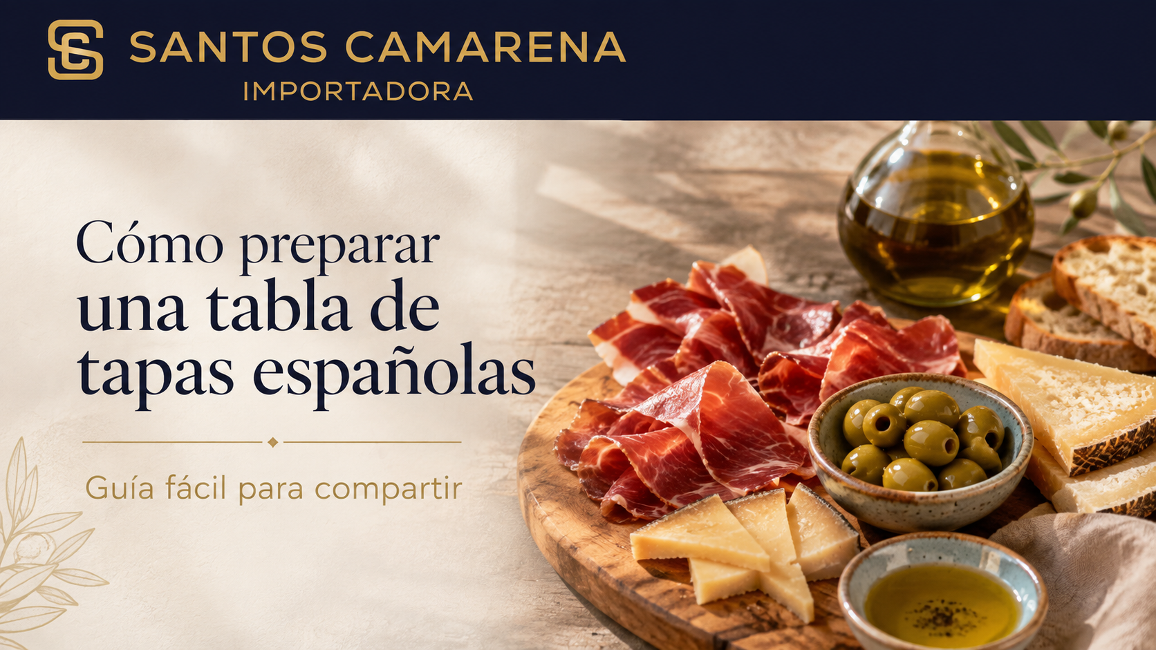 Cómo preparar una tabla de tapas españolas en casa