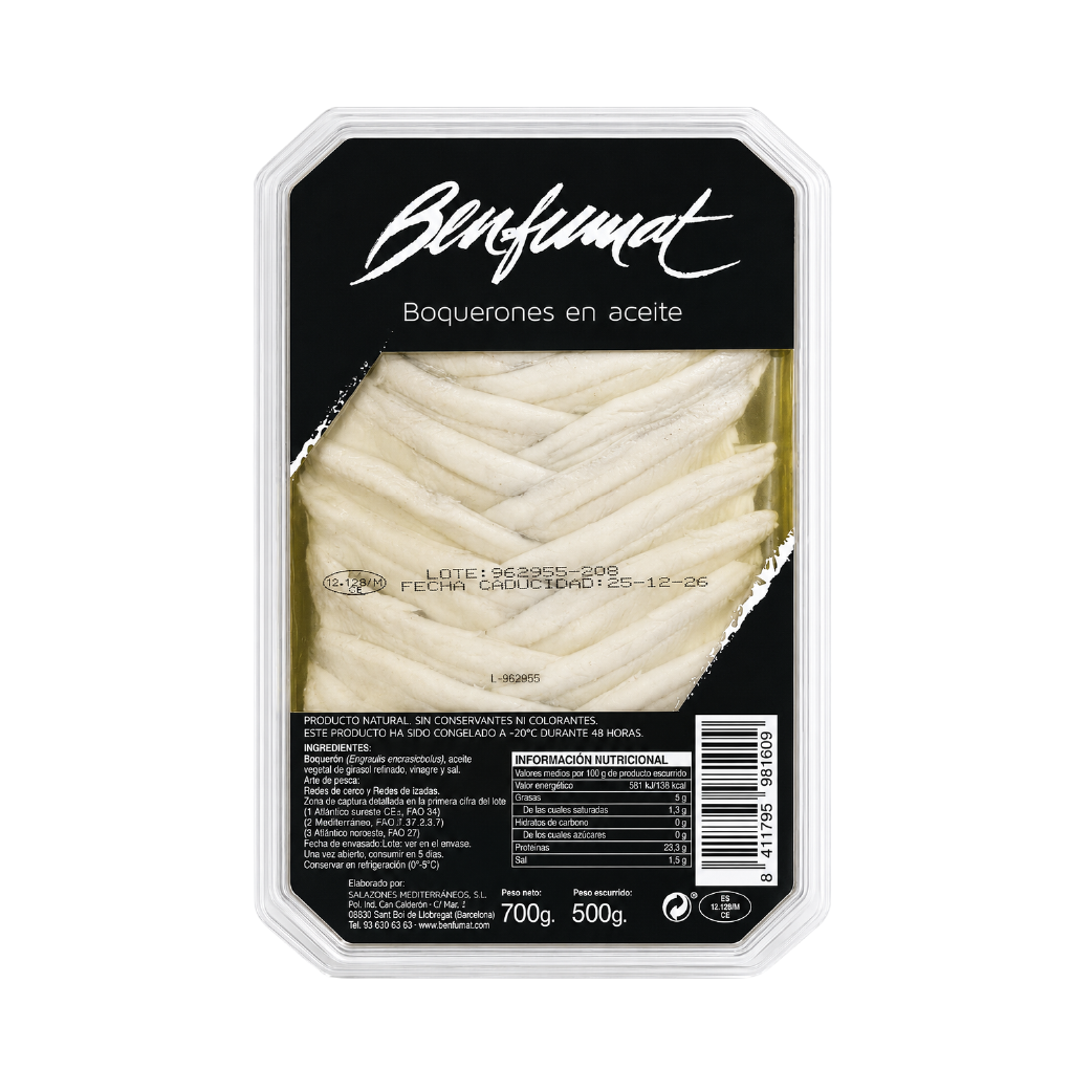 Boquerón Marinado en Vinagre 500 gr, 17.64 oz