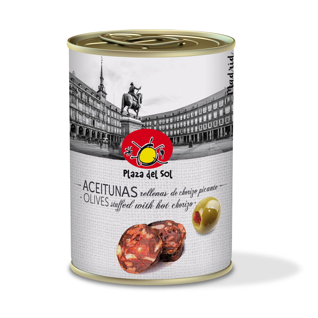 Aceitunas Rellenas de Chorizo Picante 280g