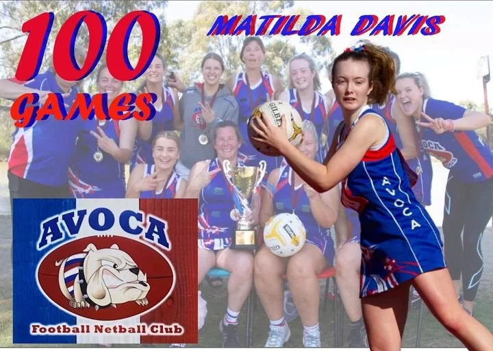 Tilly to play her 100th game.