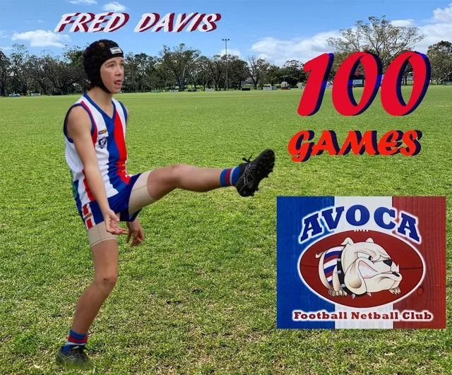 Fred to Play his 100th game.
