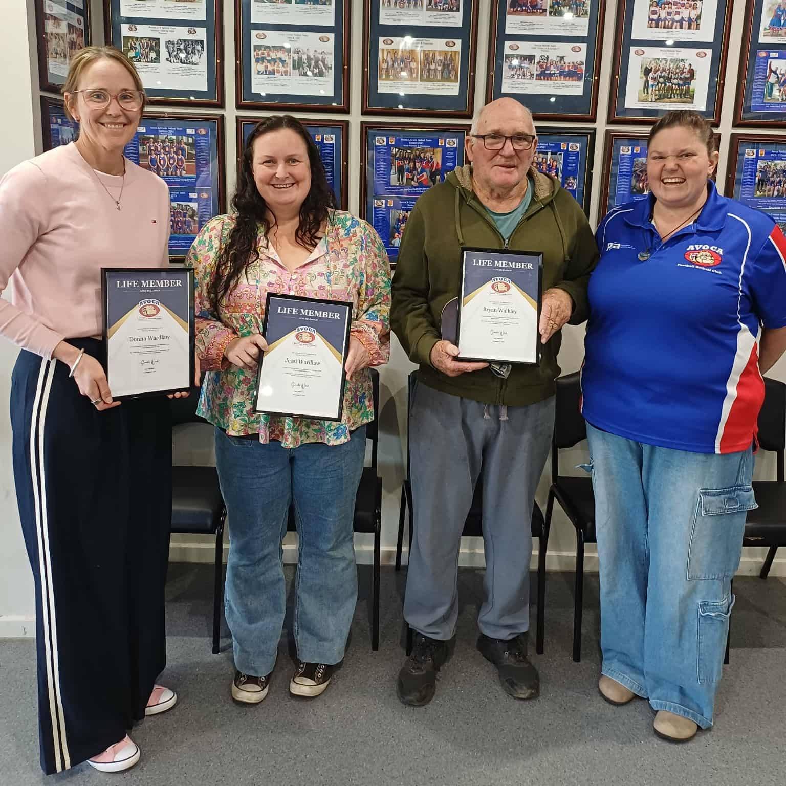 Three new life members