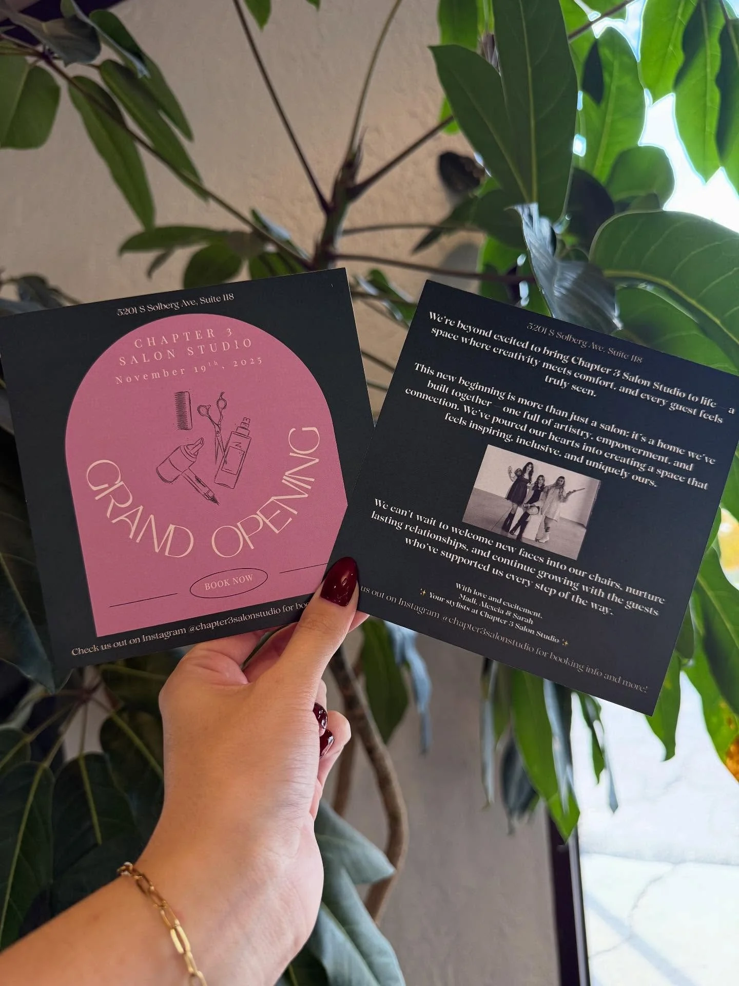 Every great story has a new chapter&hellip; and ours starts November 19th.
Chapter 3 Salon Studio is more than just a salon &mdash; it&rsquo;s a place where artistry, empowerment, and genuine connection meet.
We can&rsquo;t wait to welcome you in, ma