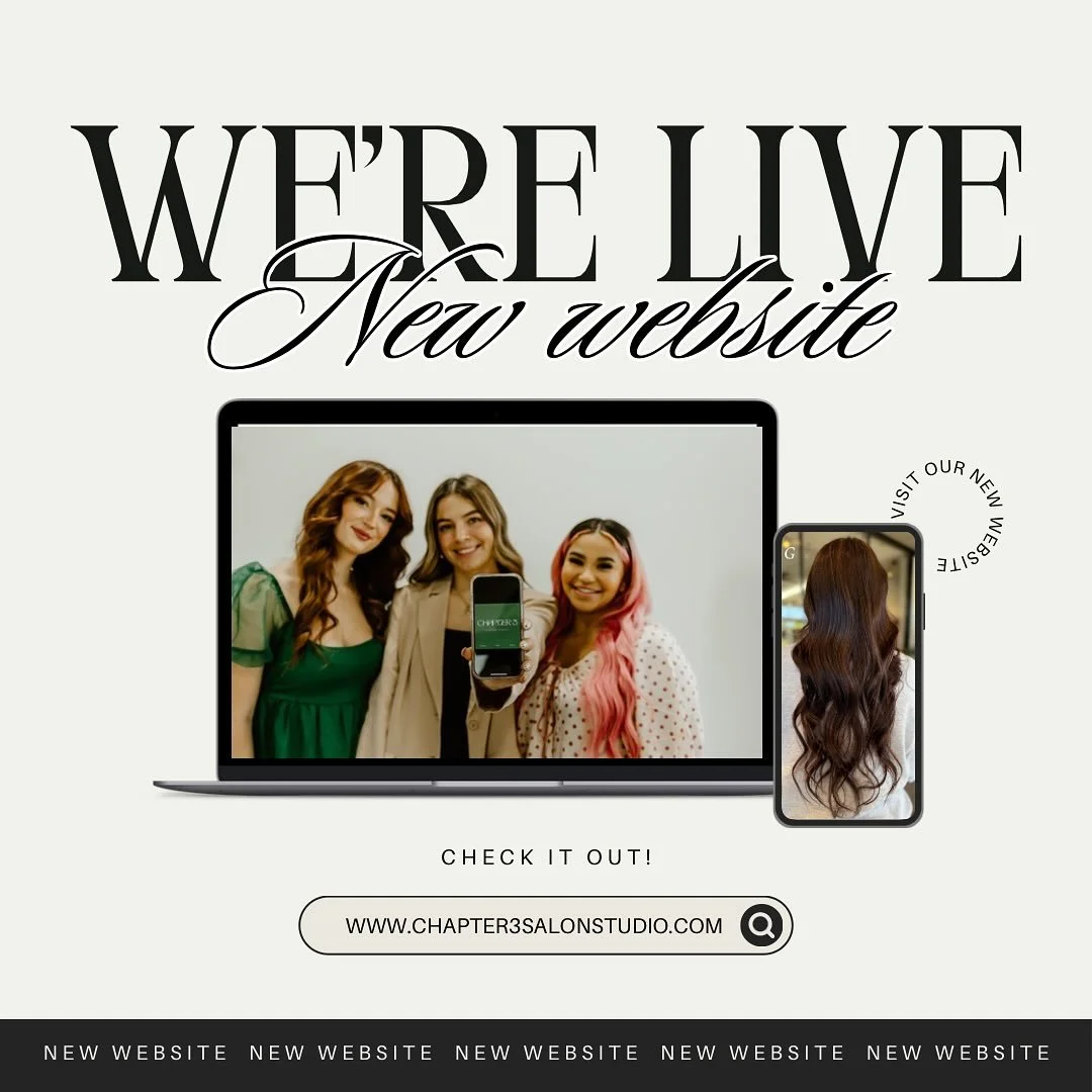 She&rsquo;s live, she&rsquo;s luxe, and she&rsquo;s so us. ✨
Explore our brand new website &mdash; built with love, hair inspo, and a whole lot of Chapter 3 energy.

#siouxfallssalon #siouxfalls #siouxfallshair #southdakota #southdakotahair