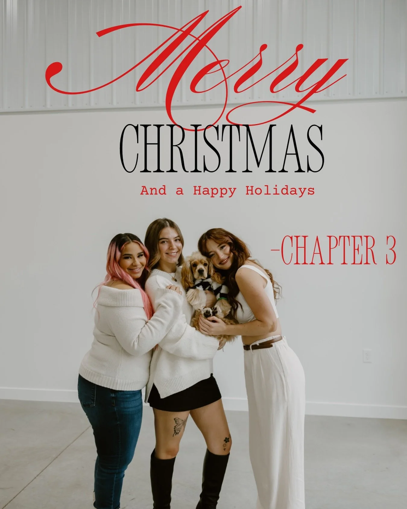 ✨ Wishing you a Merry Christmas filled with love, joy, and good hair days 🎄🤍
Thank you for being part of our Chapter 3 family &mdash; we&rsquo;re so grateful for each of you!