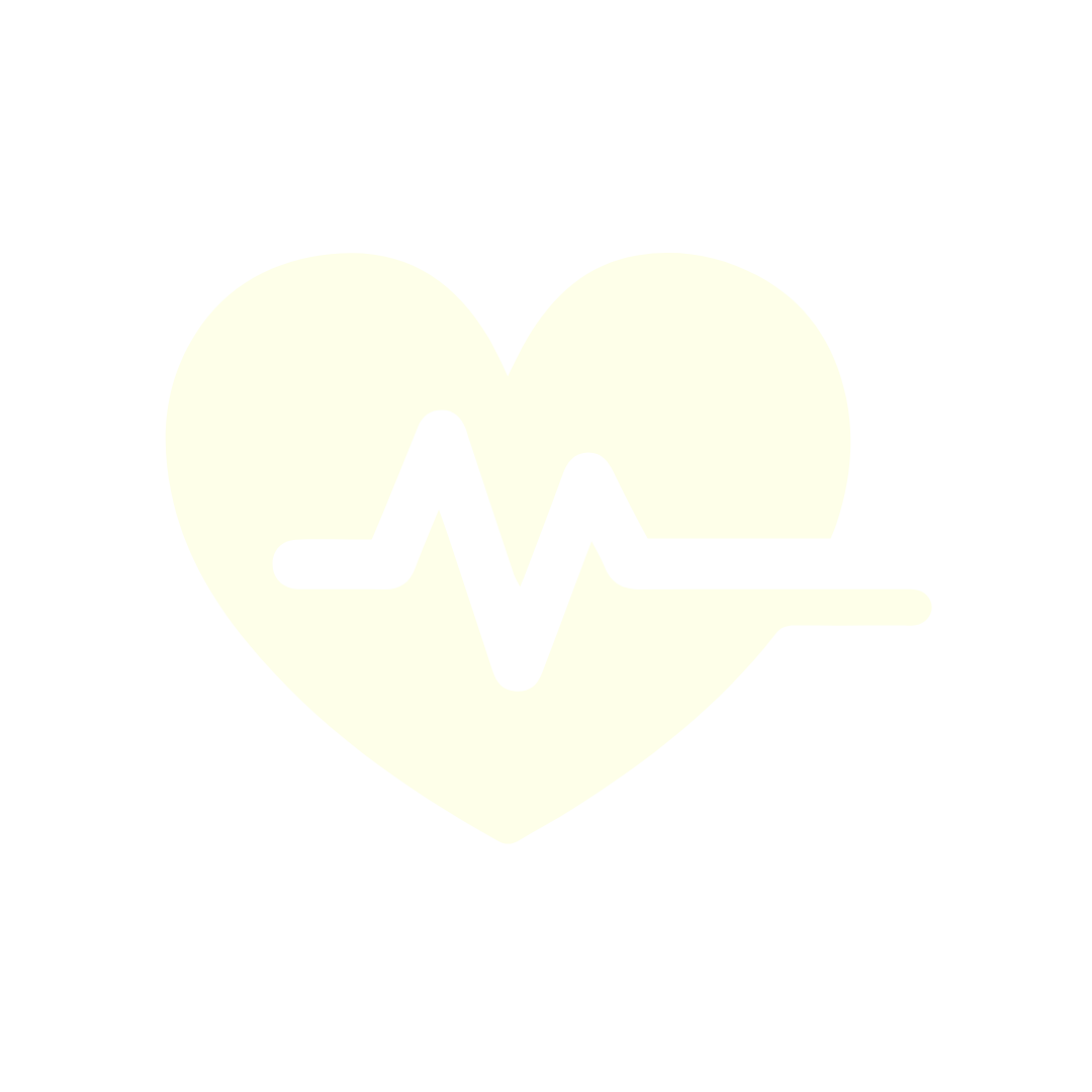 Heart with an electrocardiogram line inside it.