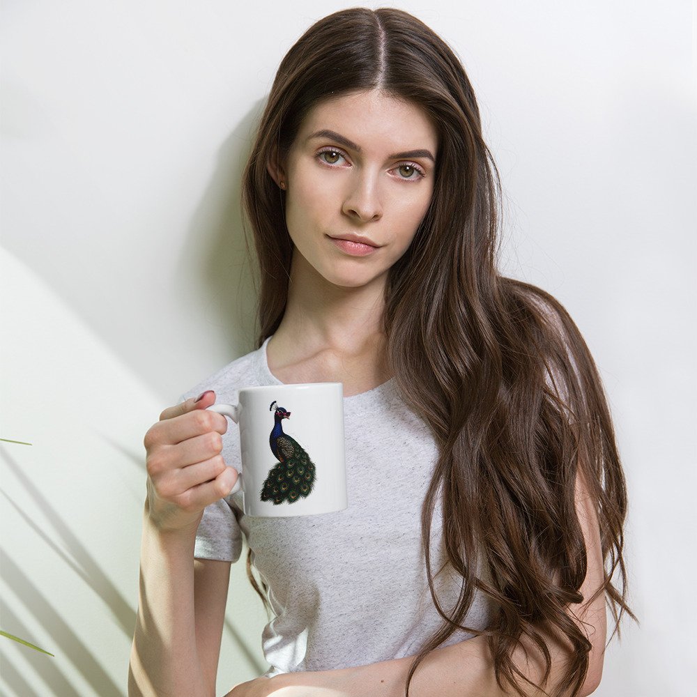 The Peacock Familiar Mug